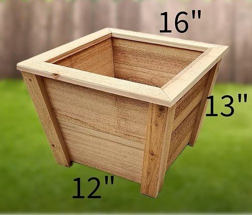 Tapered Base Cedar Planter