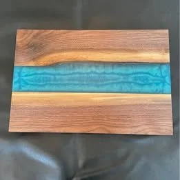 Walnut Okinawa Blue River Charcuterie Board