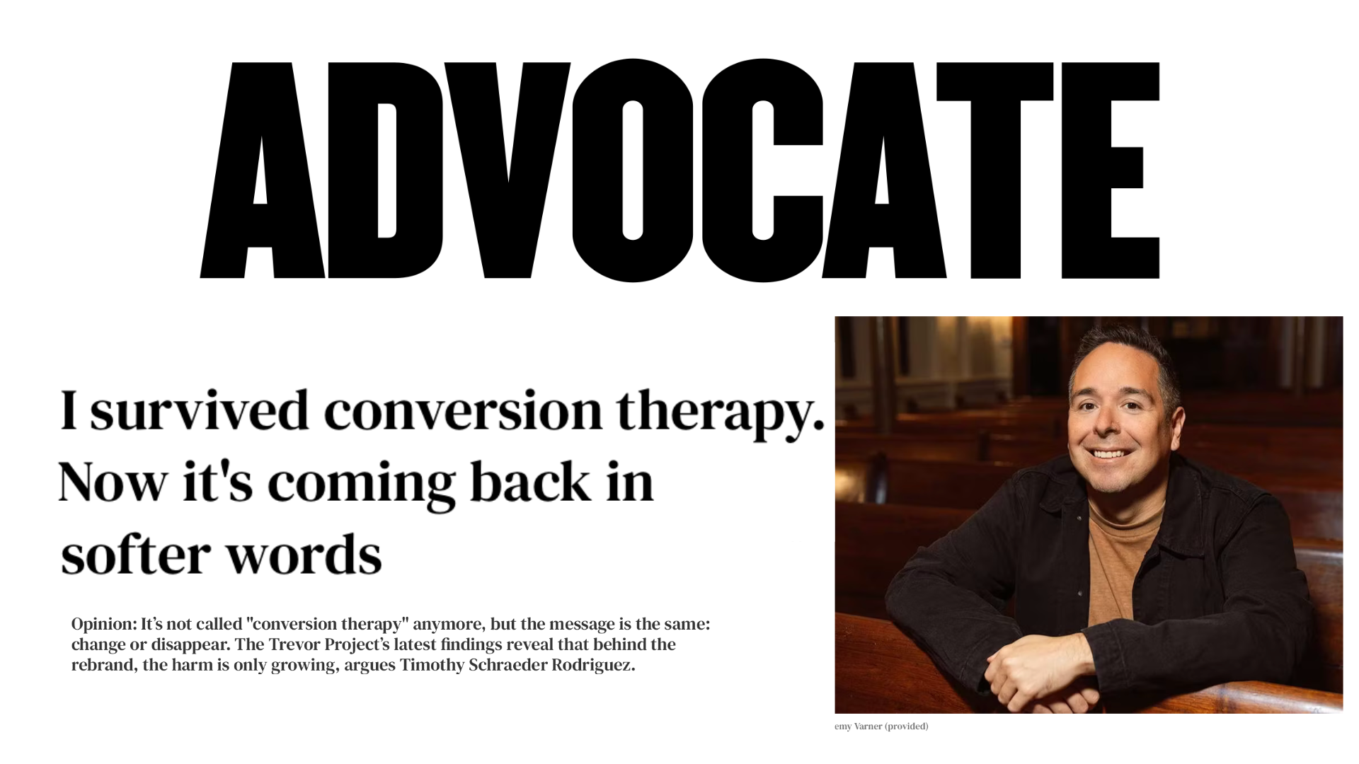 Advocate: I survived conversion therapy. Now it's coming back in softer words