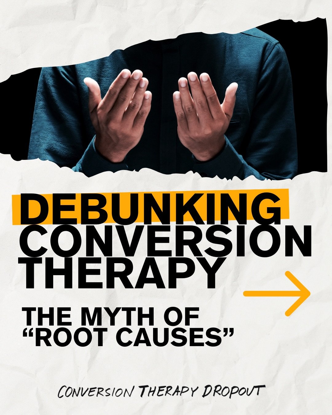 ❌ DEBUNKING CONVERSION THERAPY: THE MYTH OF &ldquo;ROOT CAUSES&rdquo;

Over the next few weeks, I&rsquo;ll be breaking down the ideas that fuel conversion therapy, starting with the myth of &ldquo;root causes.&rdquo; 

Conversion therapy is founded o