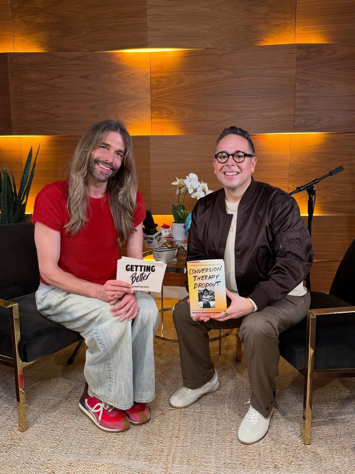 Still processing and so grateful to sit down with @jvn on @gettingbetterwithjvn pod! #ComingSoon

And in the meantime&hellip; pre-order #ConversionTherapyDropout! Link in bio 🧡