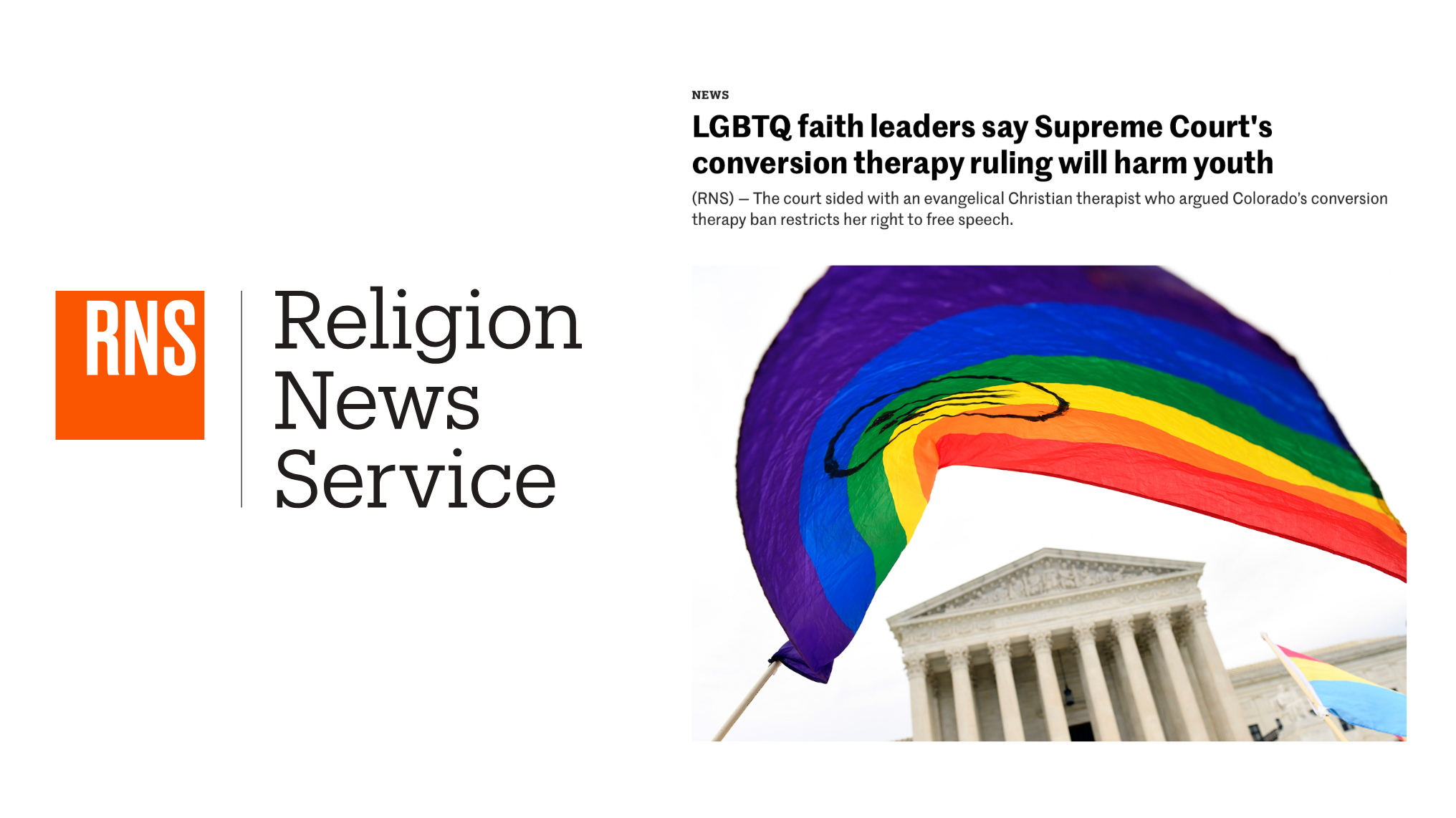 RNS: LGBTQ faith leaders say Supreme Court's conversion therapy ruling will harm youth
