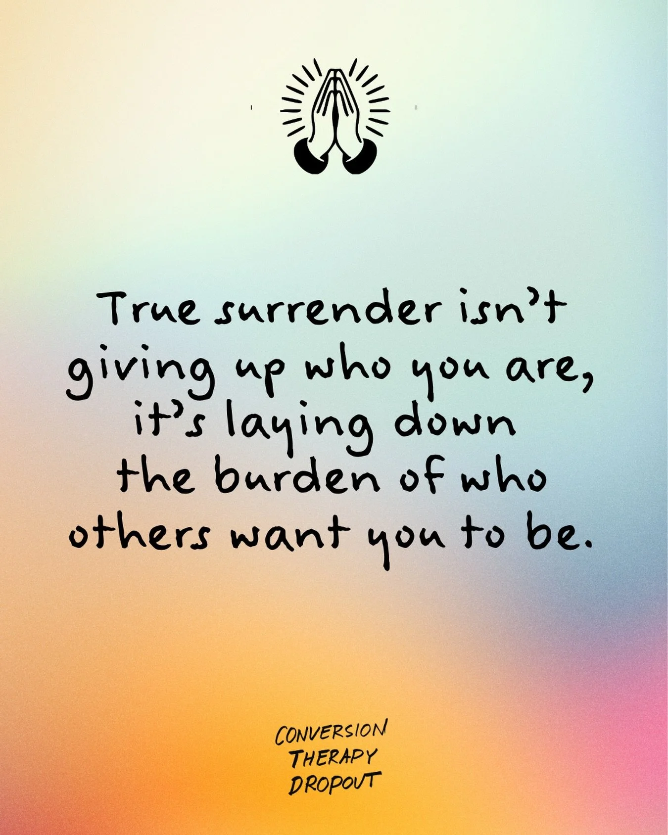 I used to think having faith meant performing a version of myself that felt &ldquo;safe&rdquo; for the church. I thought surrendering to God meant erasing my queerness. But I finally learned that the most sacred act of faith is returning to who you h
