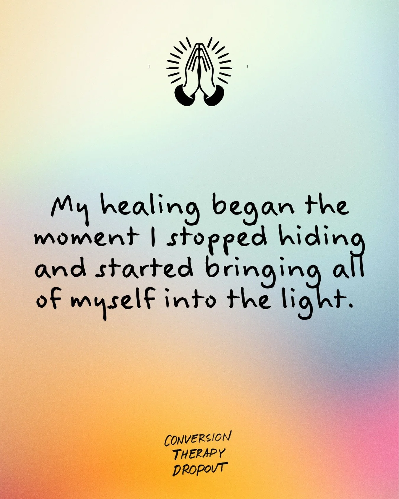 In 3 days, it&rsquo;s all coming into the light. Pre-order your copy of #ConversionTherapyDropout now. Link in bio. 🧡