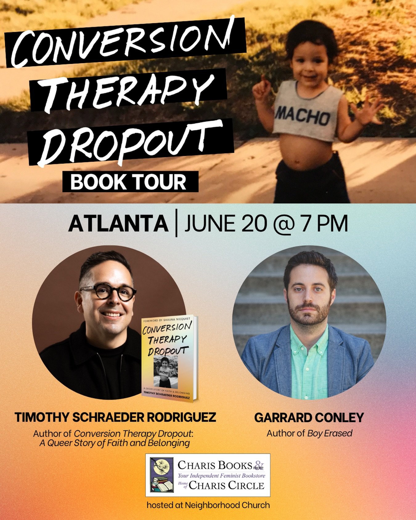 I&rsquo;m coming to Atlanta on June 20 for the #ConversionTherapyDropout tour, and I already know this is going to be an emotional night. Not only is it a tour stop, but that day will also mark my 5th sober anniversary.

I am beyond honored to be joi