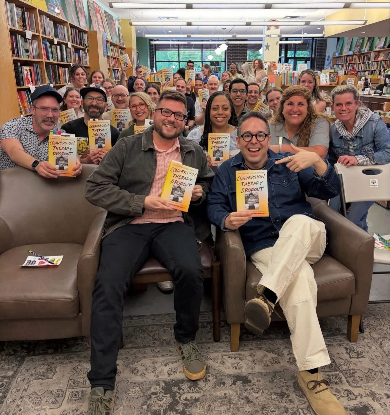WHAT A WEEK. It all feels like a blur, but my heart is full. Thank you to everyone who has supported #ConversionTherapyDropout during release week.

Thank you to everyone who showed up for the launch event at @stonewallvisctr, the Google Pride event,