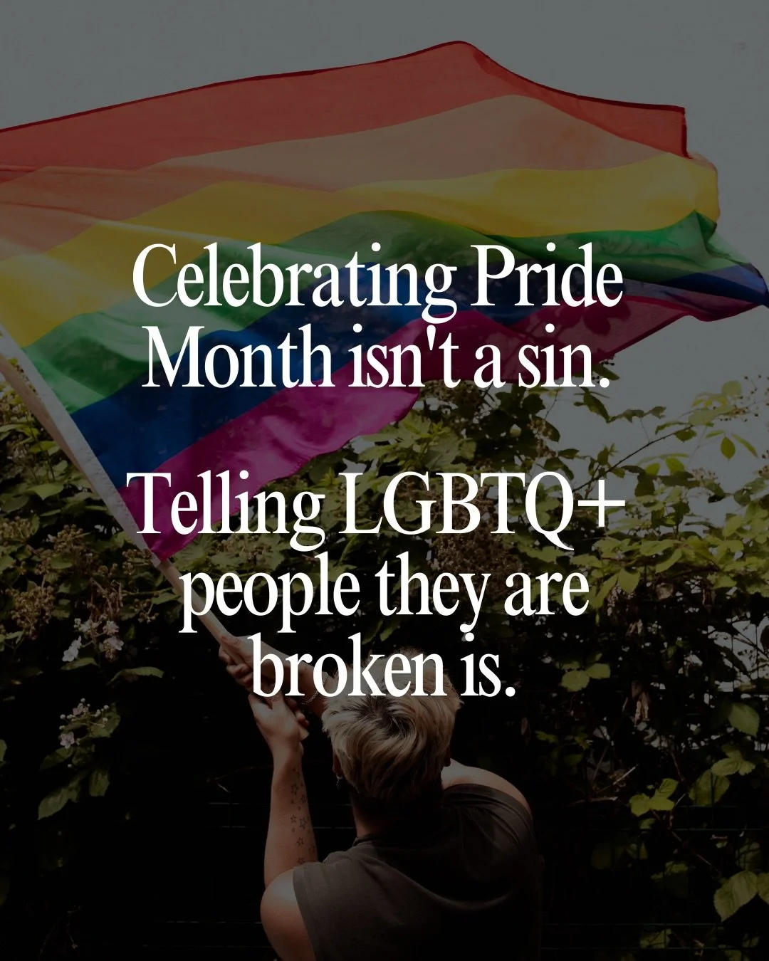 Pride Month is personal for me. I spent eight years in conversion therapy being told I was broken, that my sexuality was a sin, and that I had to choose between my faith and my identity. I didn&rsquo;t. You don&rsquo;t either. Swipe for what I wish s