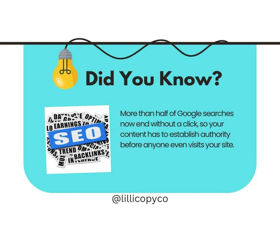 Here&rsquo;s a little 2026 internet reality check&hellip;

More than half of Google searches now end without a single click.

Yep.
People get their answers straight from the search page and move on with their day.

Which means the old strategy of:

&