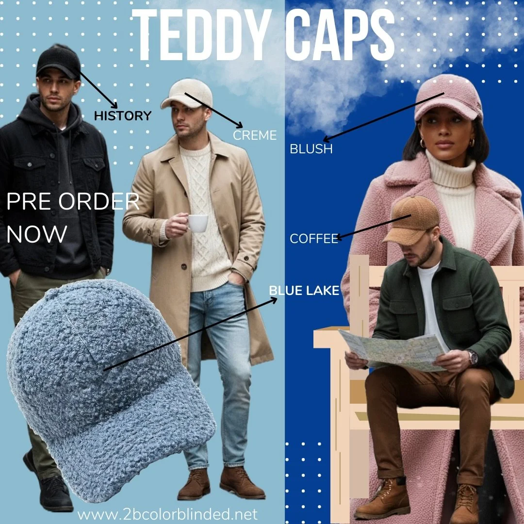 🧸✨ TEDDY CAPS HAVE OFFICIALLY DROPPED! ✨🧢

Now available for PRE-ORDER &mdash; and the colors are EVERYTHING 😍

💗 Blush &mdash; Everything Pink History
🖤 History &mdash; bold, powerful, Black Excellence
💙 Blue &mdash; Big, Brilliant energy
🤎 C