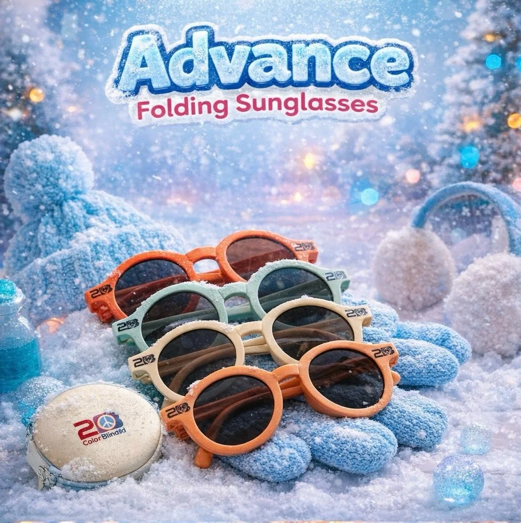 Snow day style just got cooler ❄️😎
Our kids folding sunglasses are winter-ready and fun-approved! Perfect for snowy adventures, sledding days, or shining bright on chilly walks. Small, foldable, and easy to carry&mdash;because cool kids don&rsquo;t 