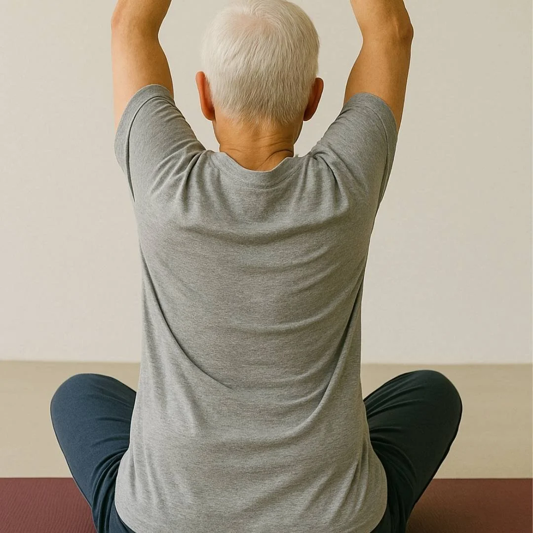 Woman suffering from spinal cord compression