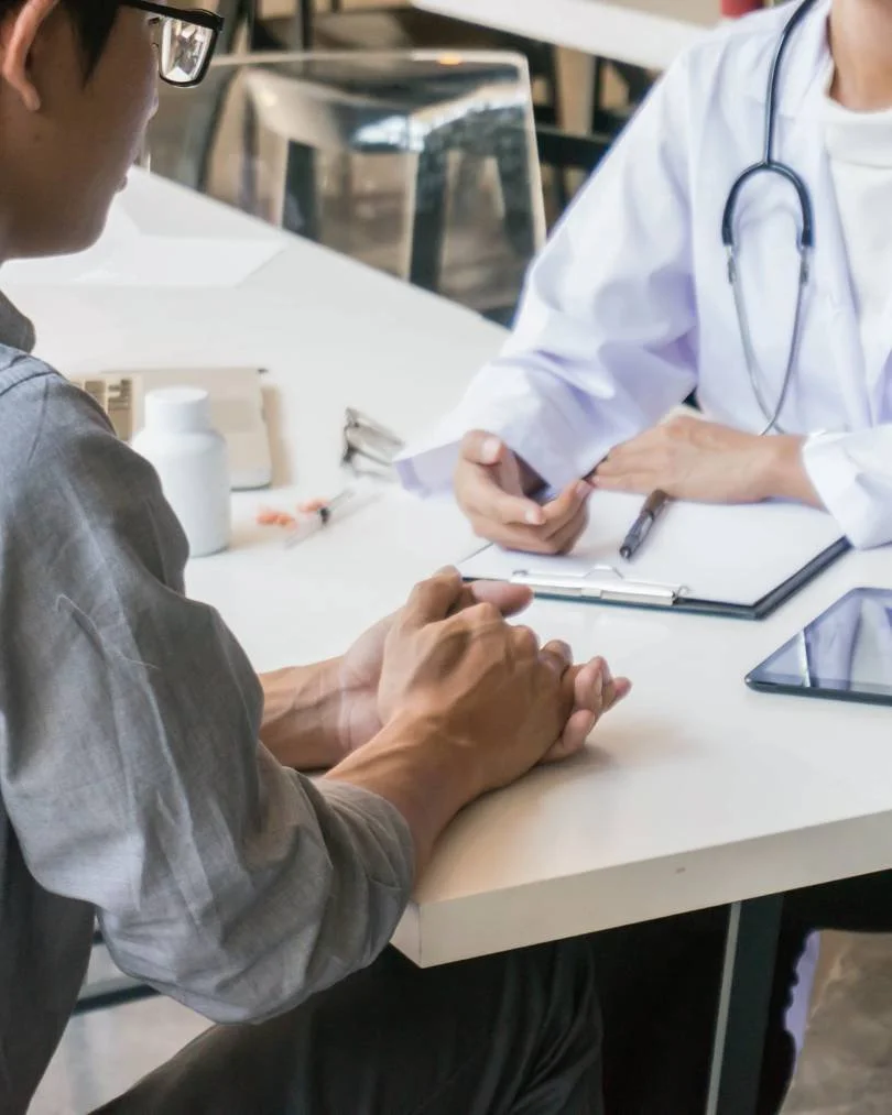 Neurosurgeon in consultation