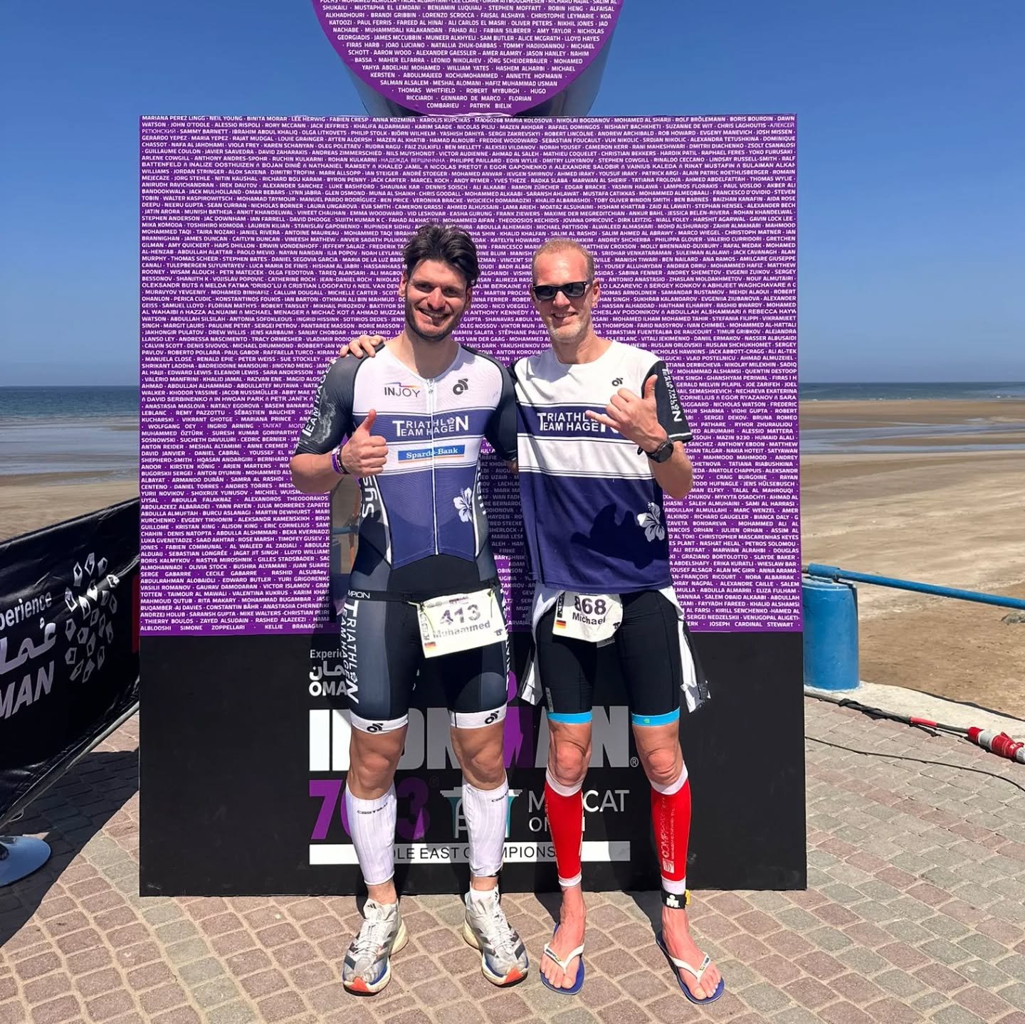 🇴🇲 𝗦𝗮𝗶𝘀𝗼𝗻𝗮𝘂𝗳𝘁𝗮𝗸𝘁 𝗶𝗻 𝗱𝗲𝗿 𝗪𝘂̈𝘀𝘁𝗲 - 𝗜𝗥𝗢𝗡𝗠𝗔𝗡 70.3 𝗢𝗺𝗮𝗻 2026

Die Saison 2026 startete f&uuml;r Muhammed &Ouml;zt&uuml;rk und Michael Fuchs beim IRONMAN 70.3 im Oman &ndash; gleichzeitig Austragungsort der Ironman 70.3 