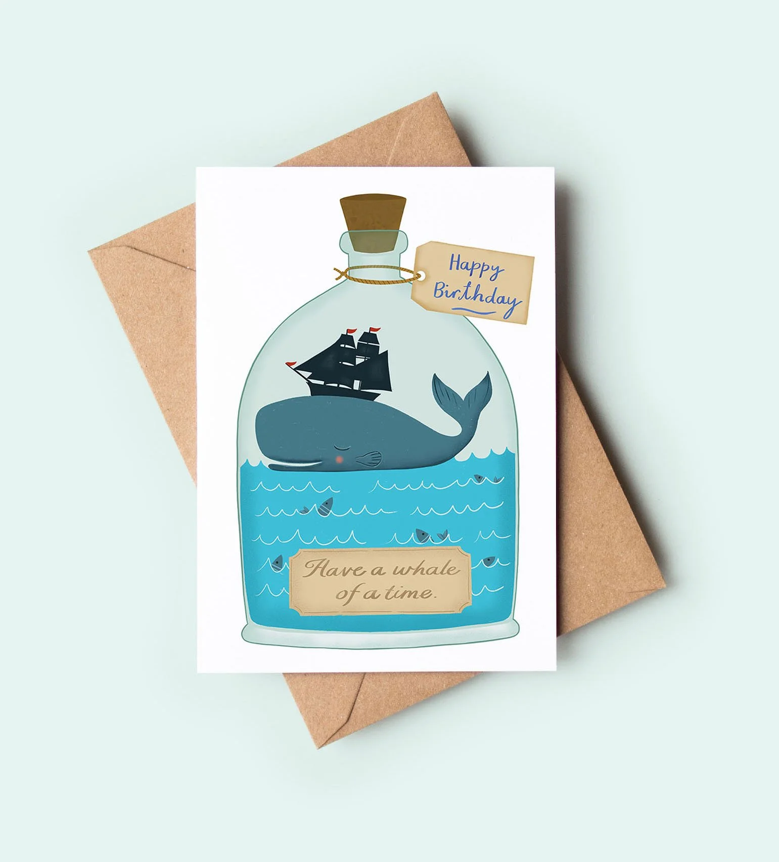 Whale of a Time / A6 Birthday Card