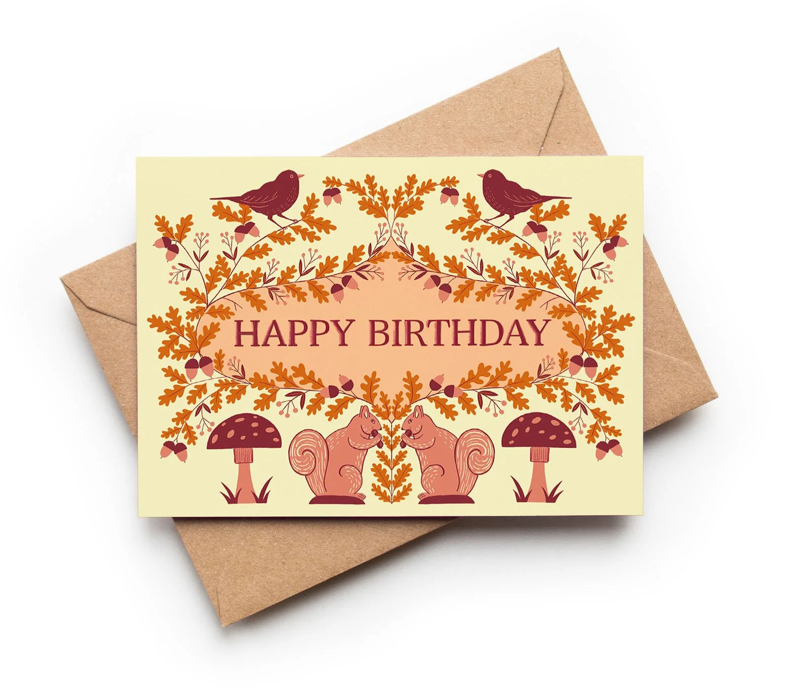 Happy Birthday Squirrels / A6 Birthday Card