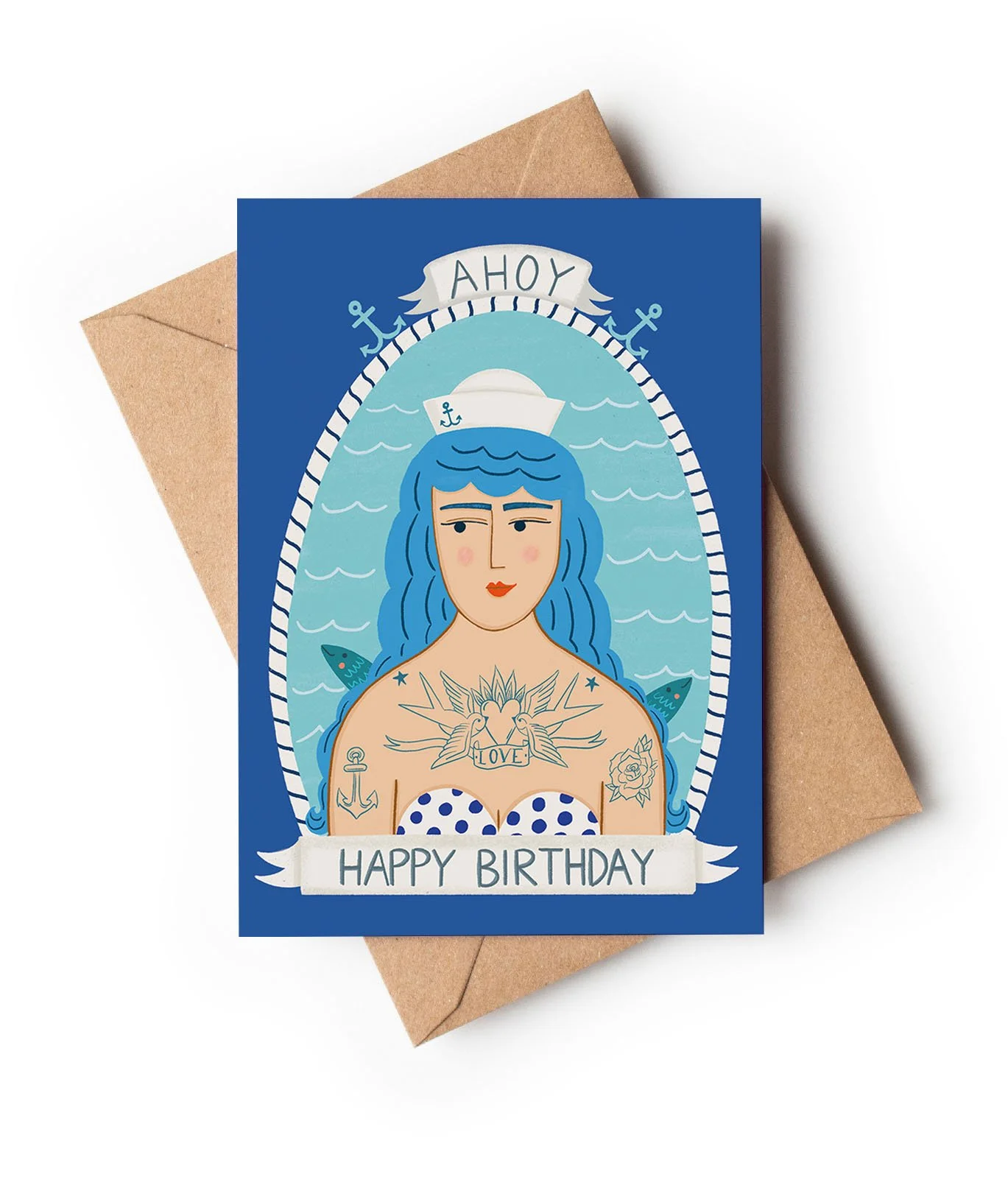 Sailor Girl Birthday / A6 Birthday Card