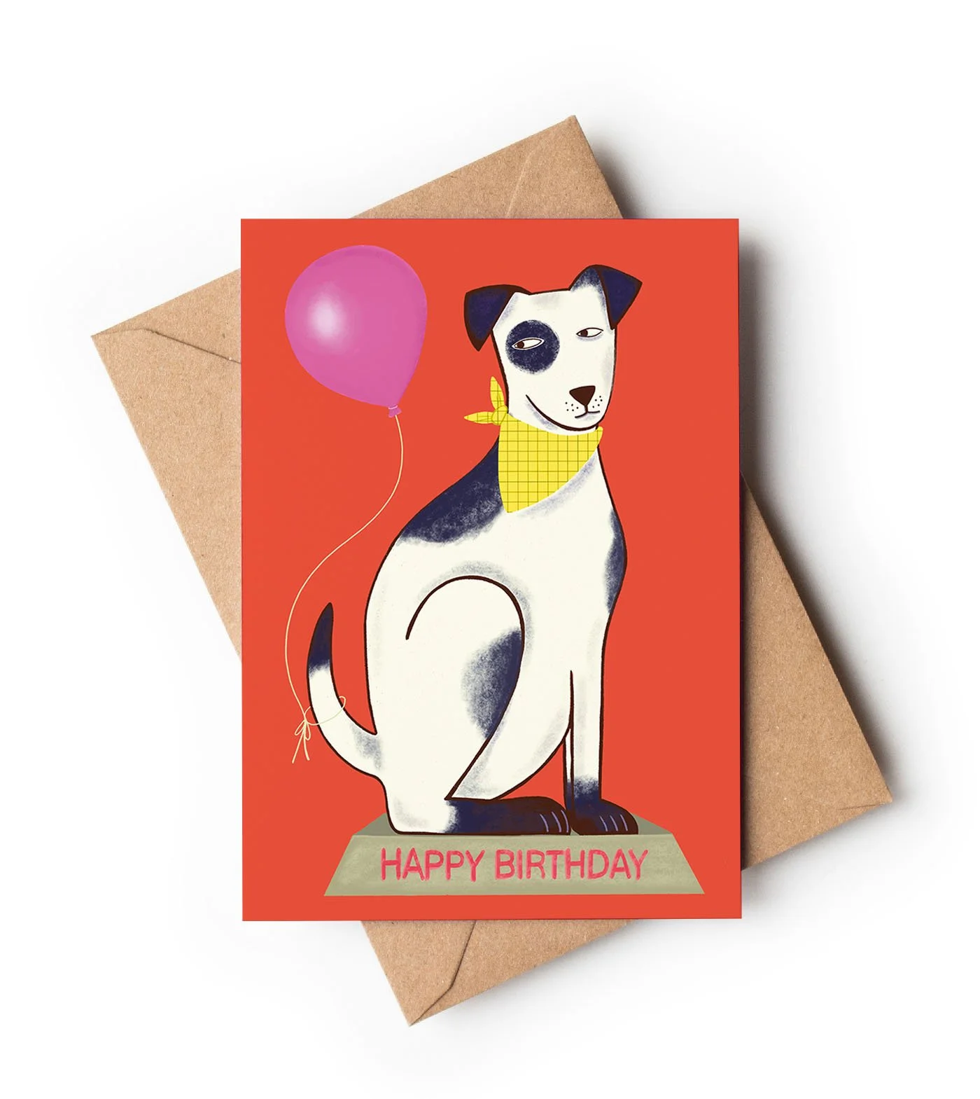 Patch Dog Birthday  / A6 Card