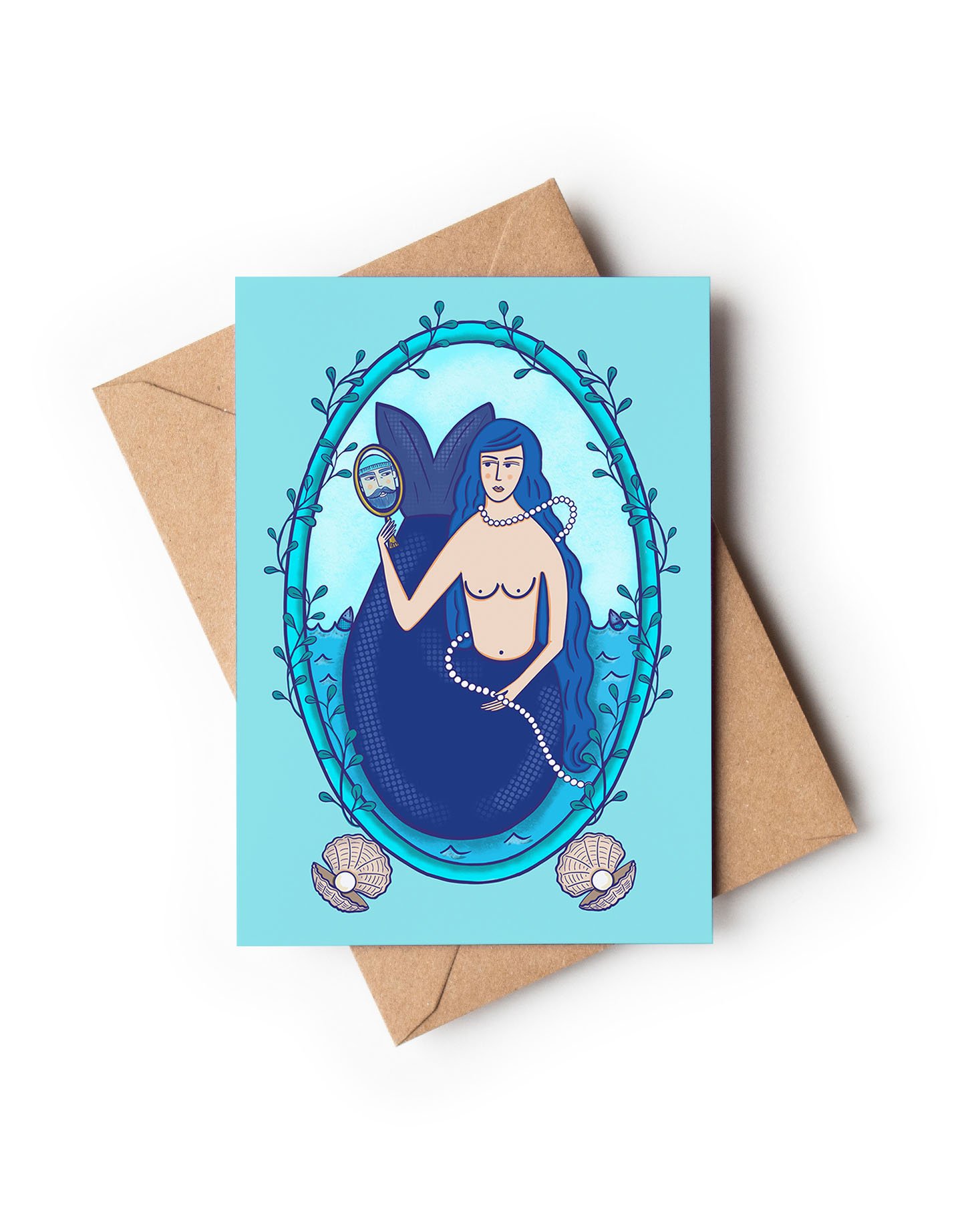 Mermaid / A6 Greetings Card