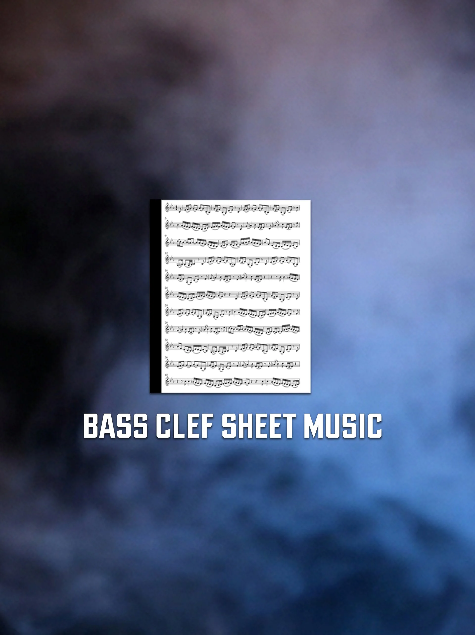 Bass Clef Sheet Music