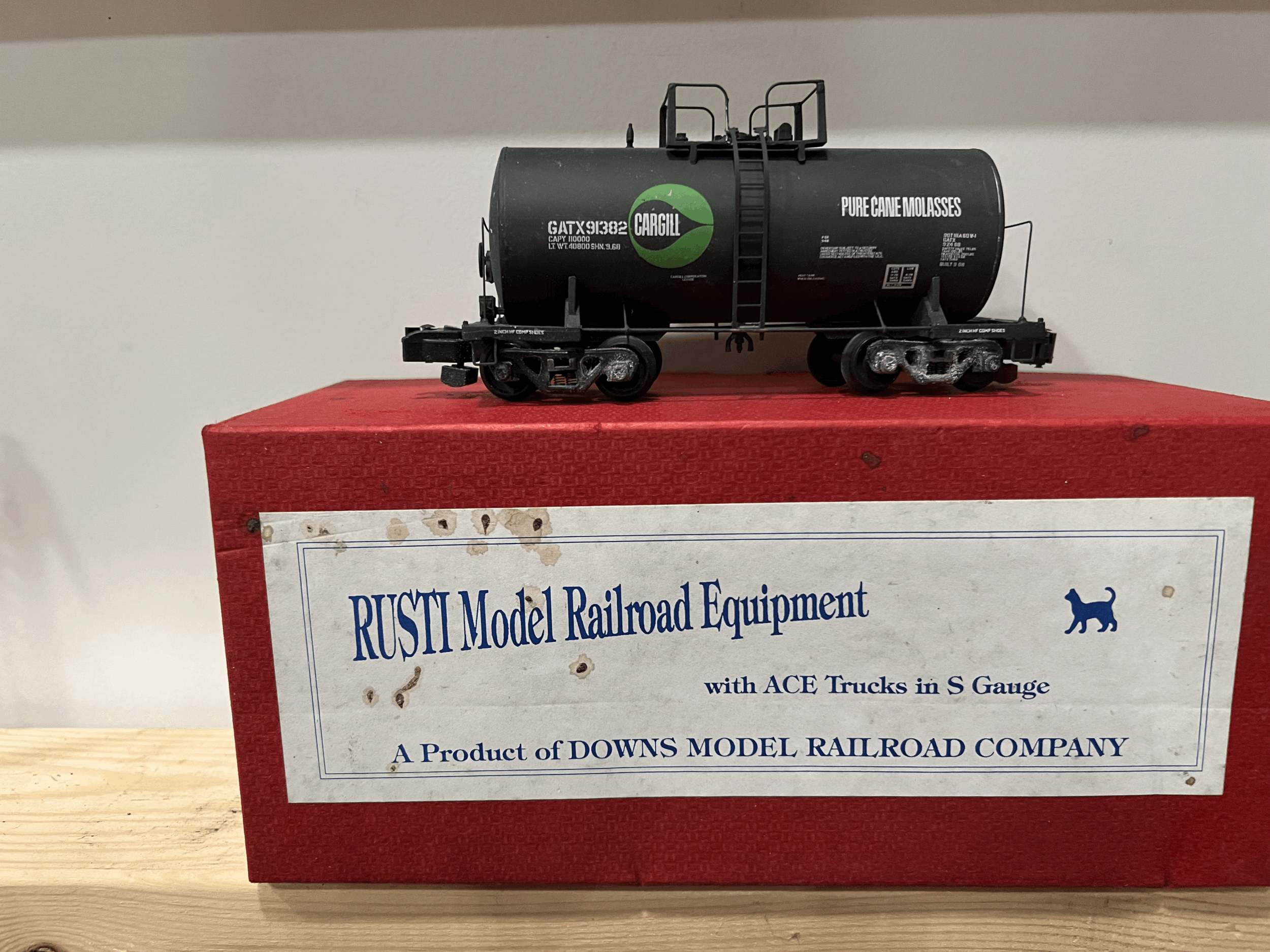 Downs Rusti Model Railroad Equipment S Gauge Tank Car Cargill