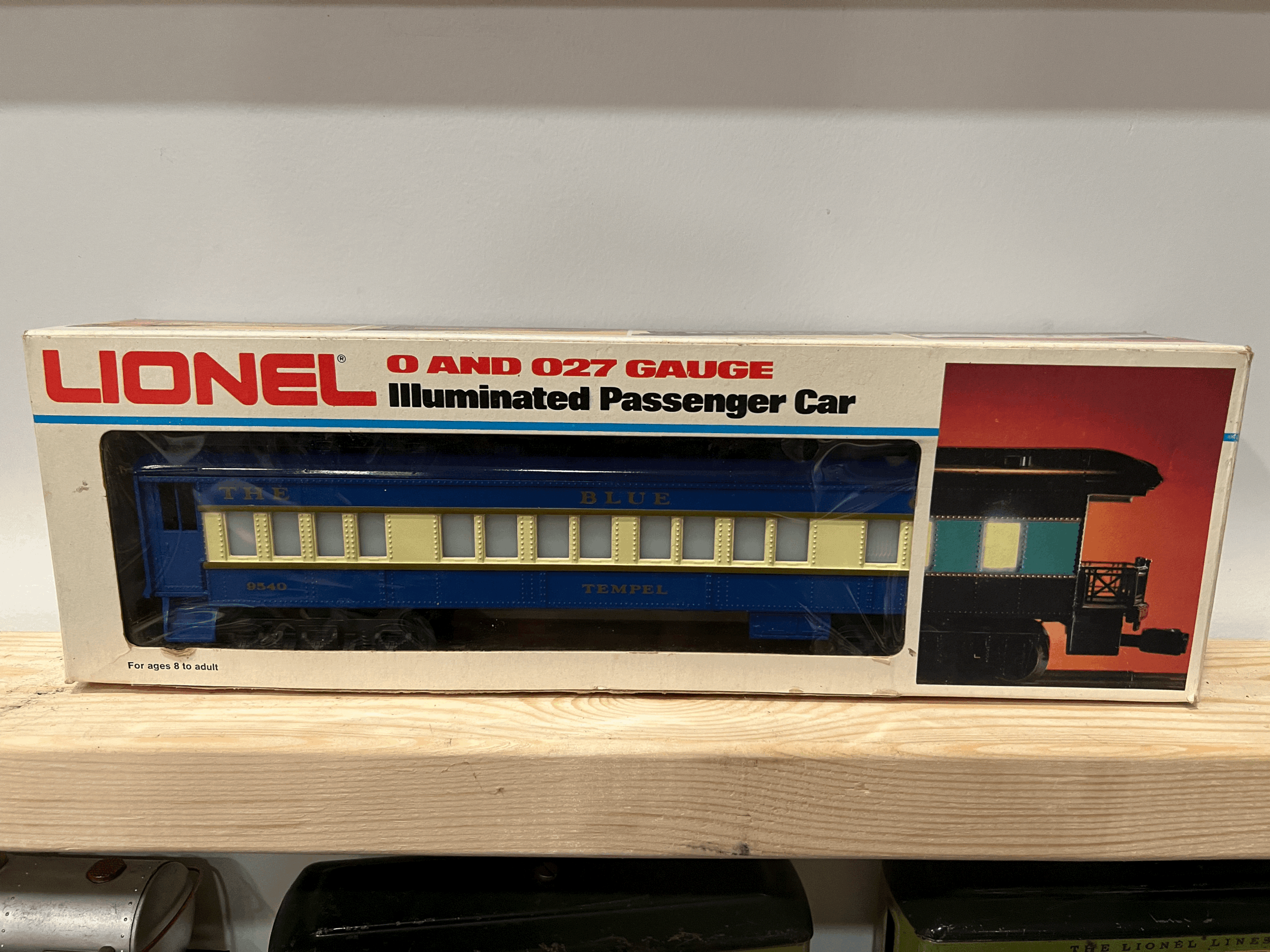 Lionel 6-9540 Blue Comet Observation Car O Gauge