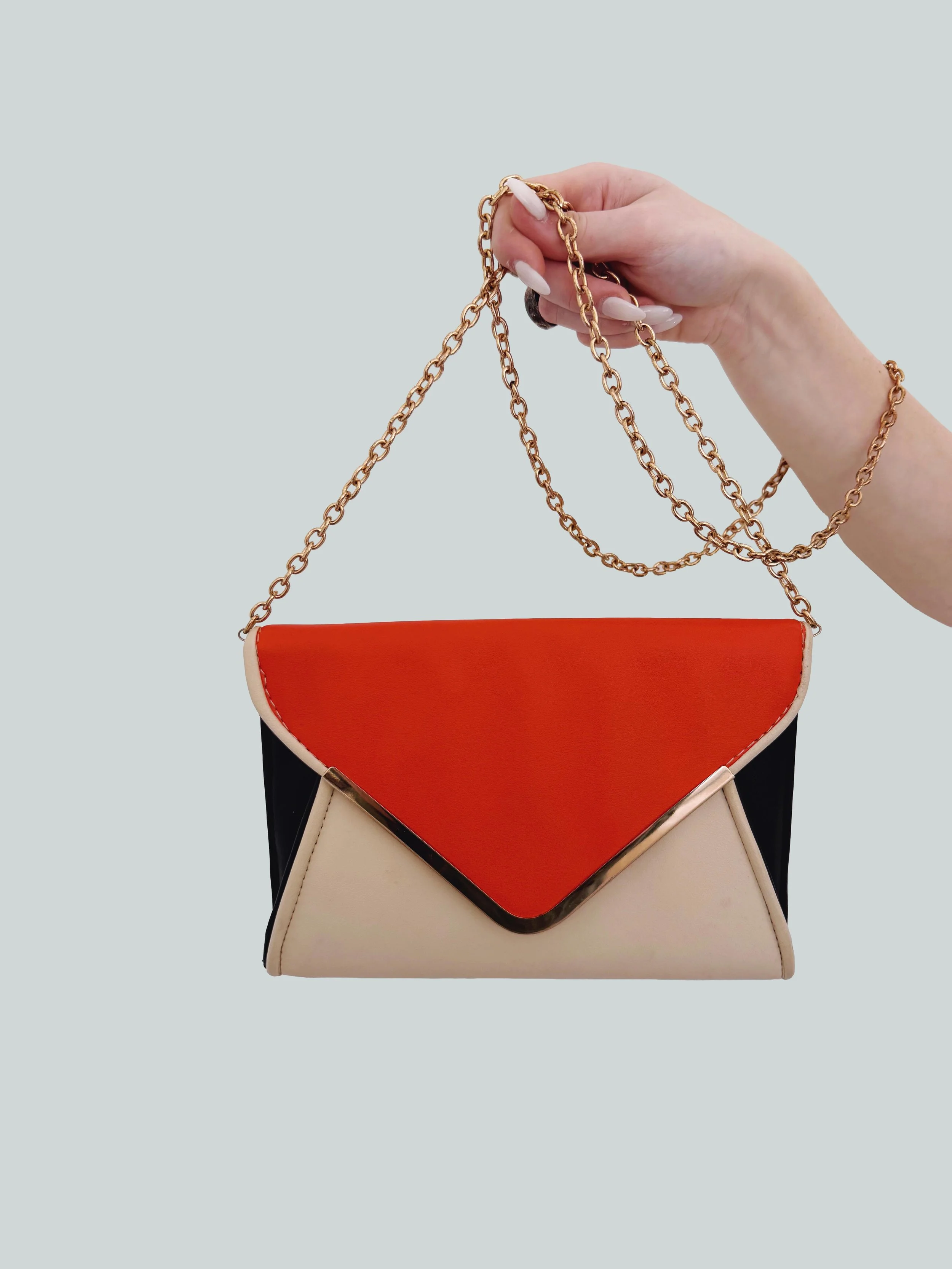 COLORBLOCK ENVELOPE BAG circa 80's