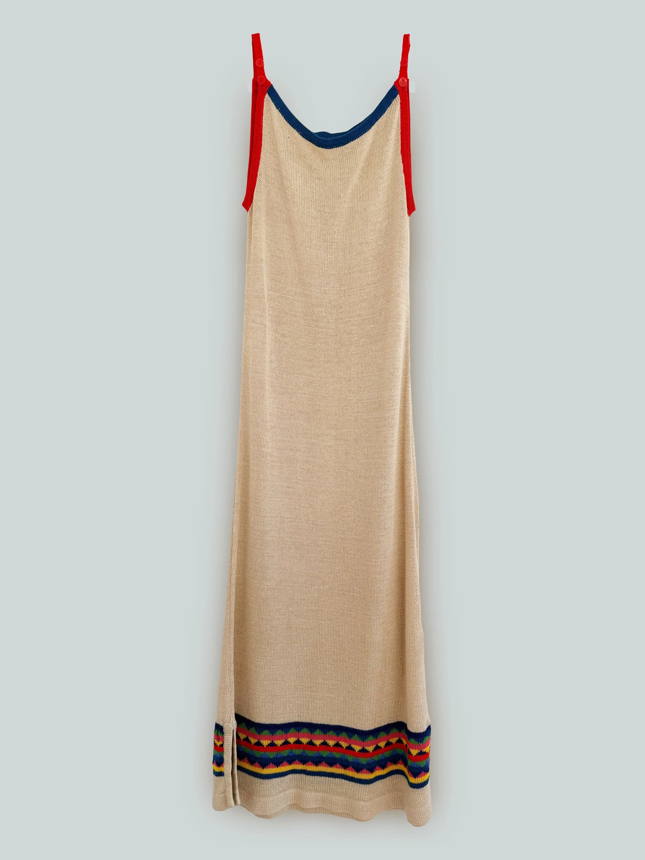 VINTAGE IVORY KNIT SUNDRESS