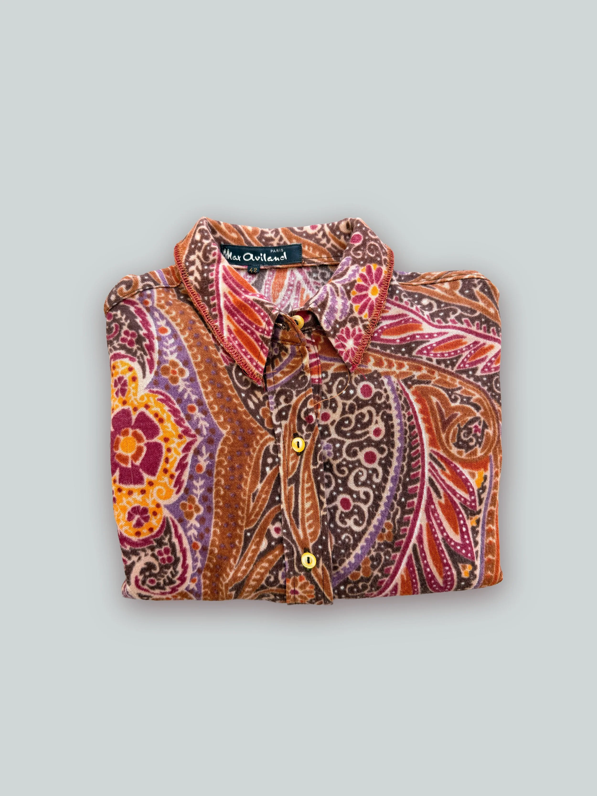 XULY BëT RETRO PAISLEY SHIRT-circa 00's