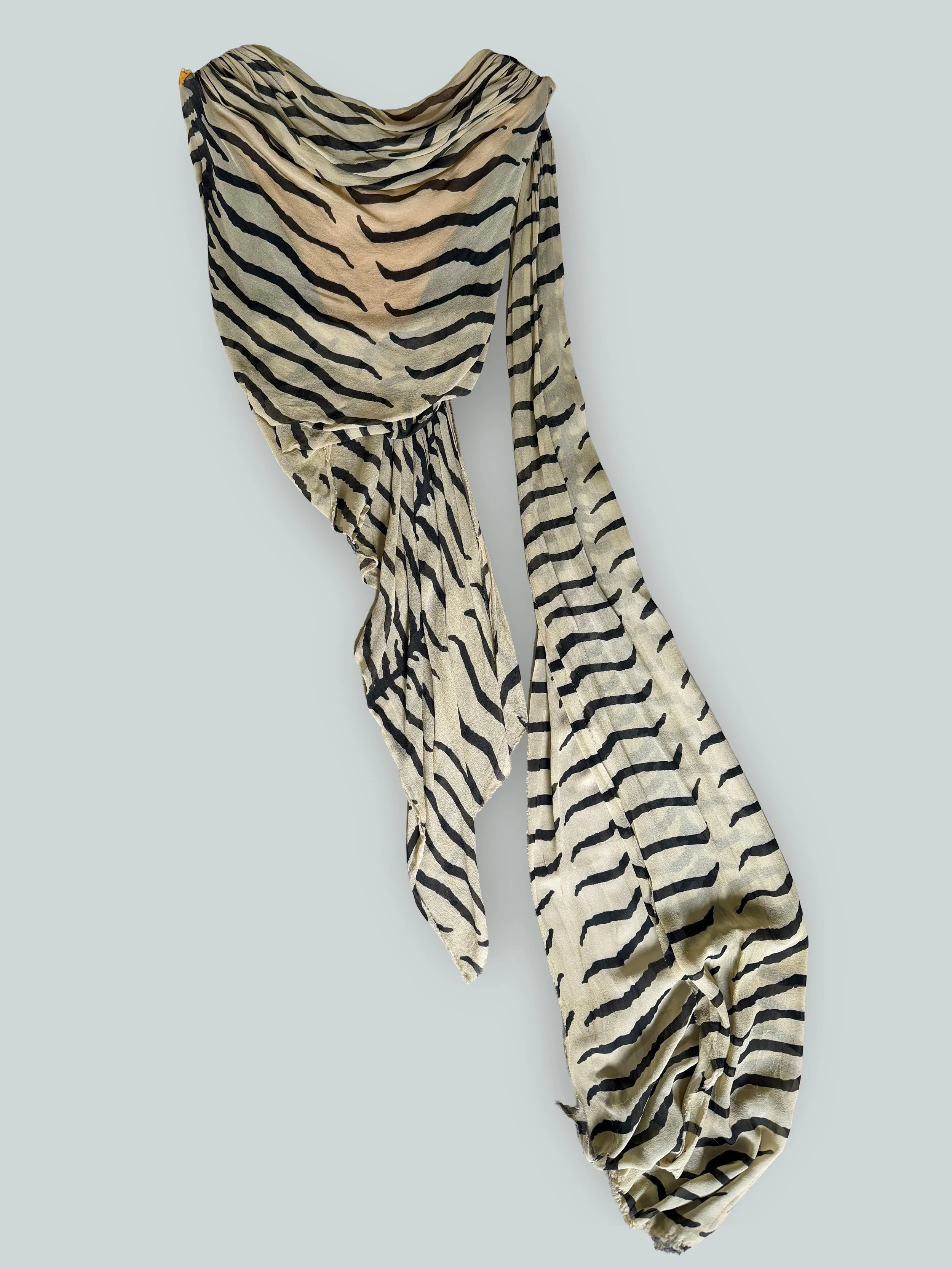 RARE VIVIENNE WESTWOOD TIGER PRINTED CORSET-WINTER 2001