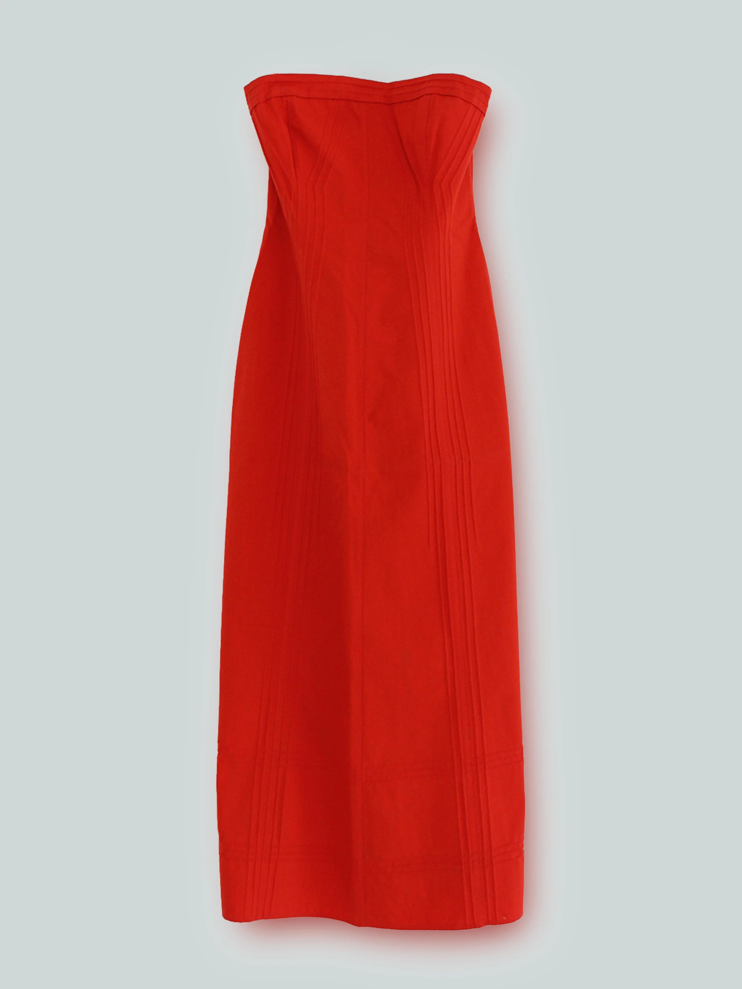 ALBERTA FERRETTI VINTAGE BANDEAU MAXI DRESS