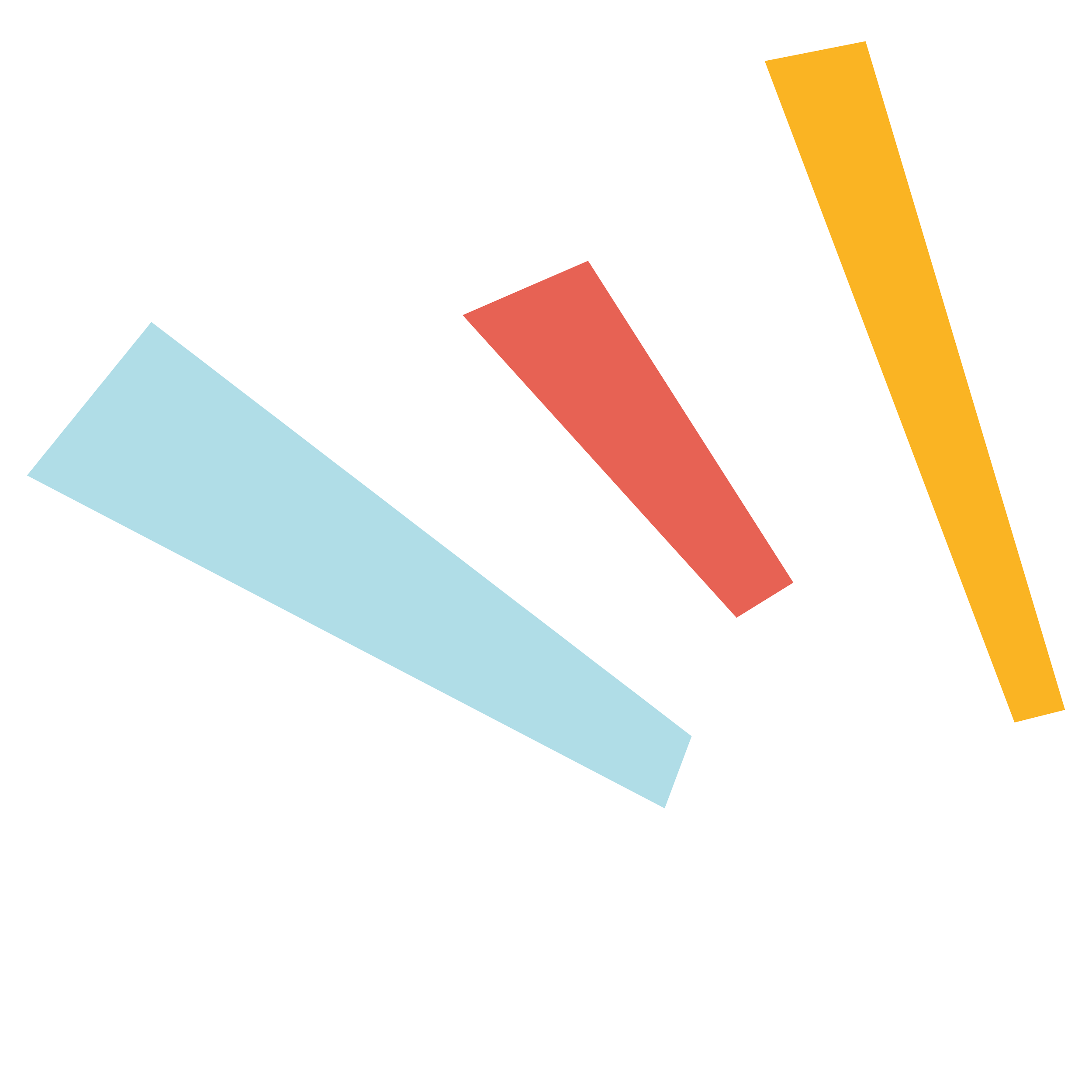 Colorful abstract geometric shapes on a black background.