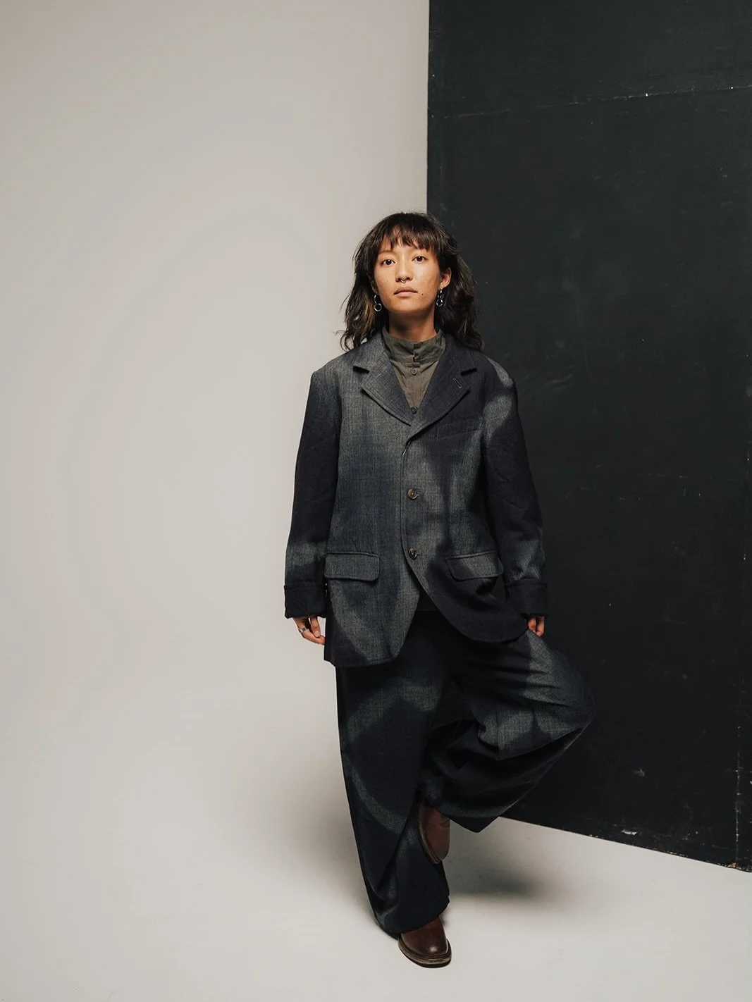 Art Work: Fall with @suzusan_official 

Photocredit @sinagoeschen 
Thank you AN. 

#curatedfashion #shibori #suit #readyforfall