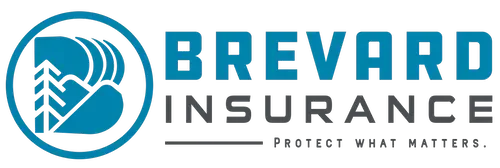Logo of Brevard Insurance with a blue shield and tree illustration, tagline 'Protect What Matters'.