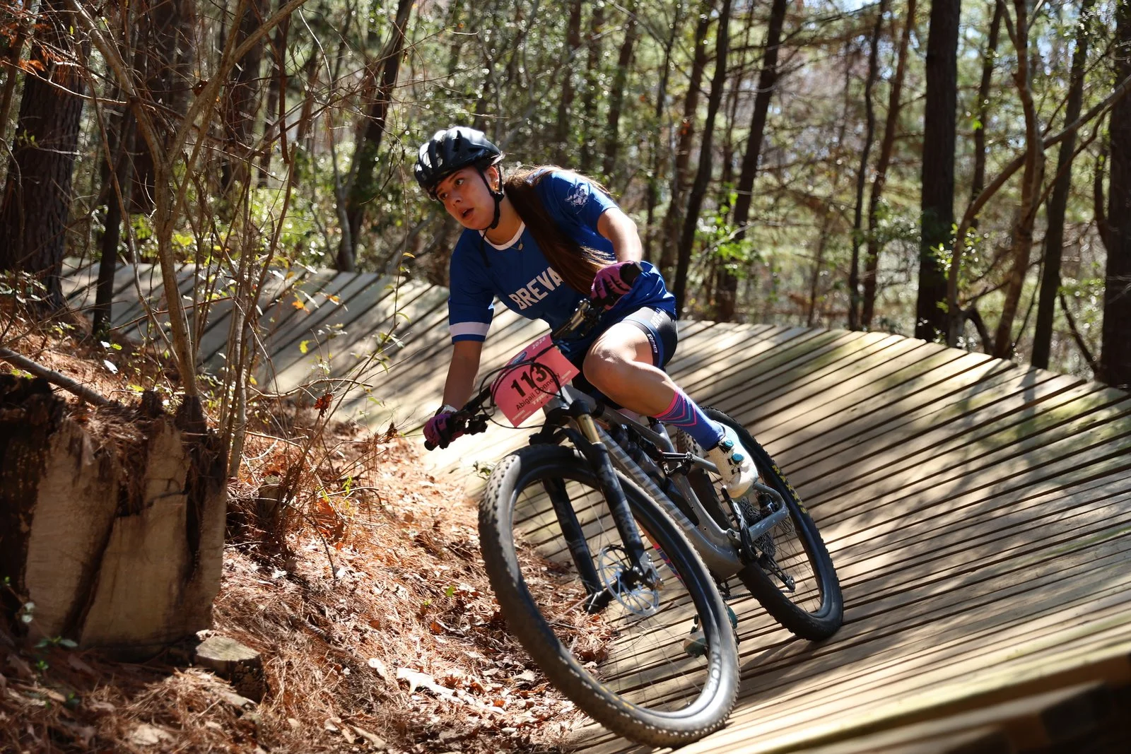 JV1 Rider on Wooden Berm @ Brown's Creek