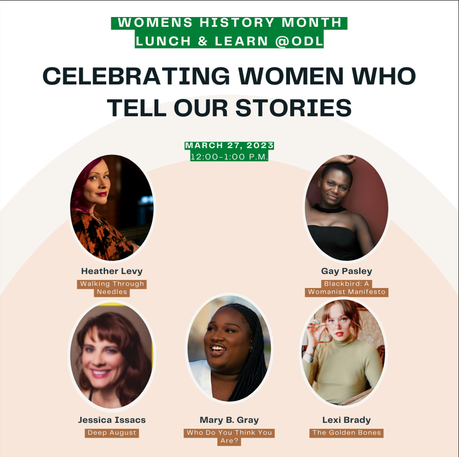Women's History Month - Celebrating Women Who Tell Our Stories