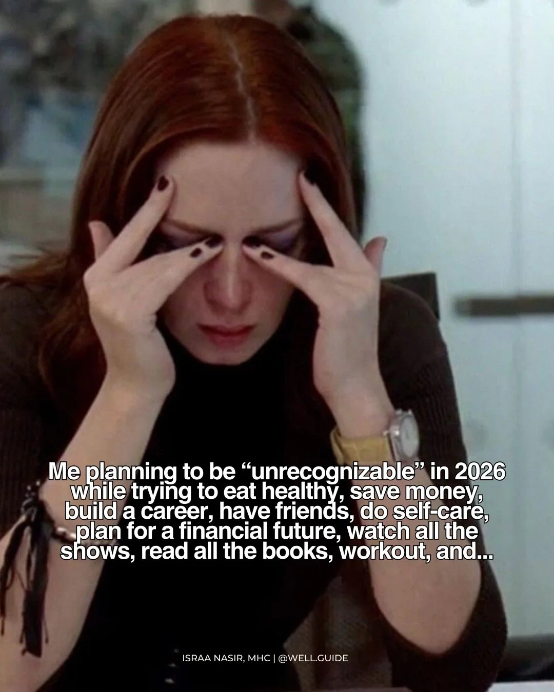 We made it to the last week of December 💫
.
.
.
.
#wellguide #holidaymemes #newyearsresolution #newyearreflections #therapyhumor