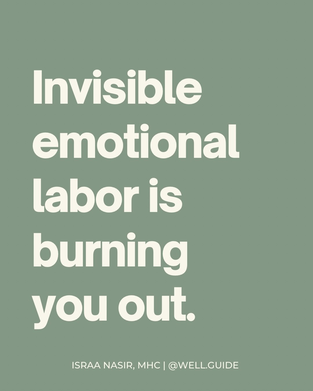 You probably think you&rsquo;re just &ldquo;being a good person&rdquo;. 

Most people who are drowning in invisible emotional labor genuinely believe they are just good people. That&rsquo;s what makes it so hard to see and so hard to stop. 

Compassi
