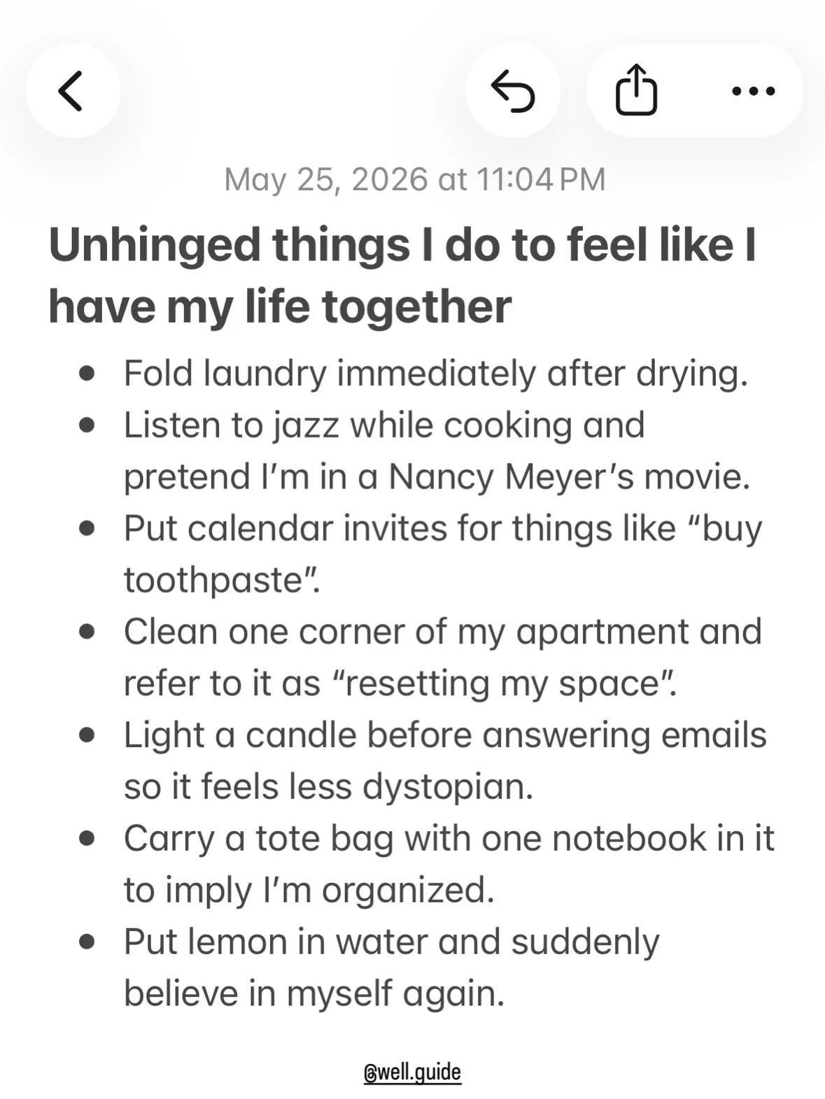 Are we okay? 

Psychology shows that humans are shaped by ritual and repetition. Small routines create predictability in a world that often feels overstimulating and emotionally demanding. Tiny acts like folding laundry, lighting a candle, or making 