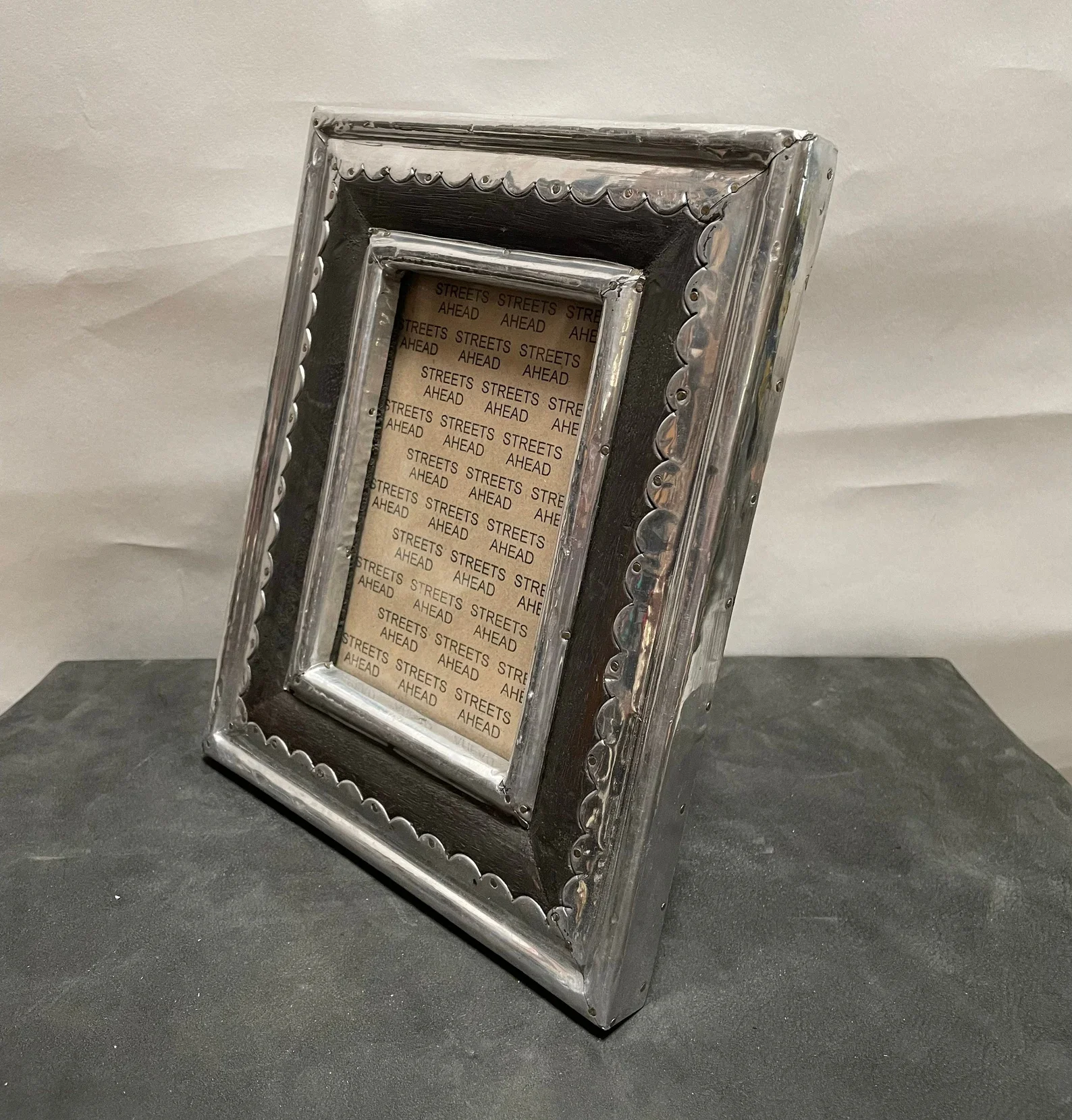 Wood and Metal Picture Frame | $32