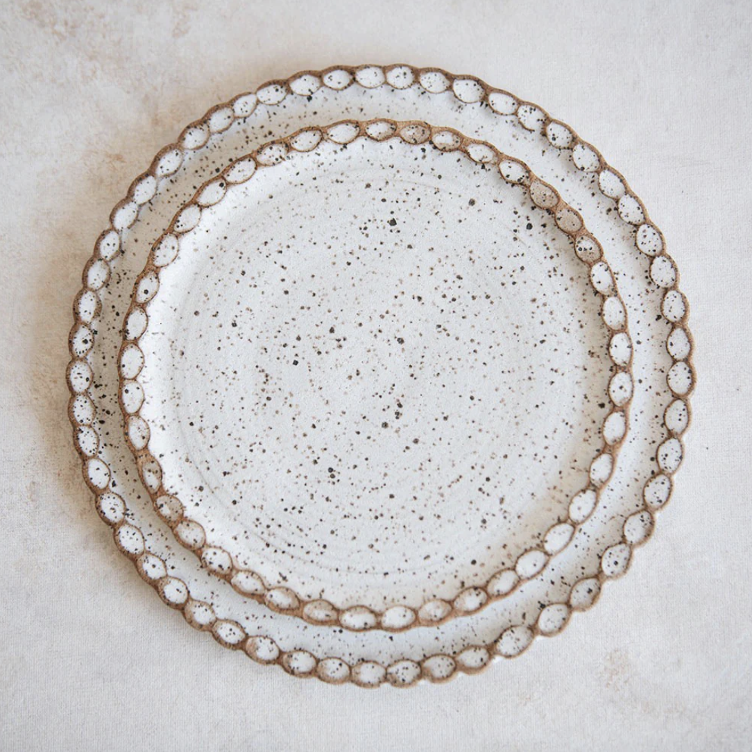 Ceramic Scalloped Plate | $70