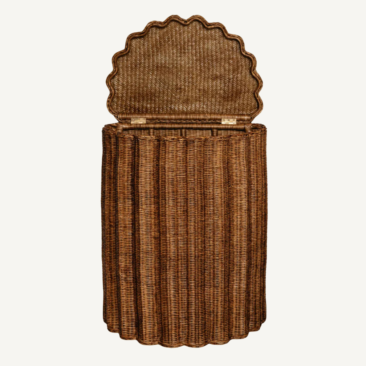 Shell Rattan Side Table & Laundry Basket | $956