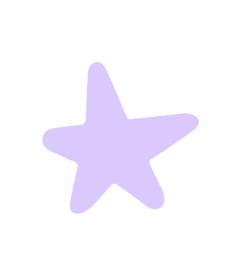 Light purple star shape on black background.