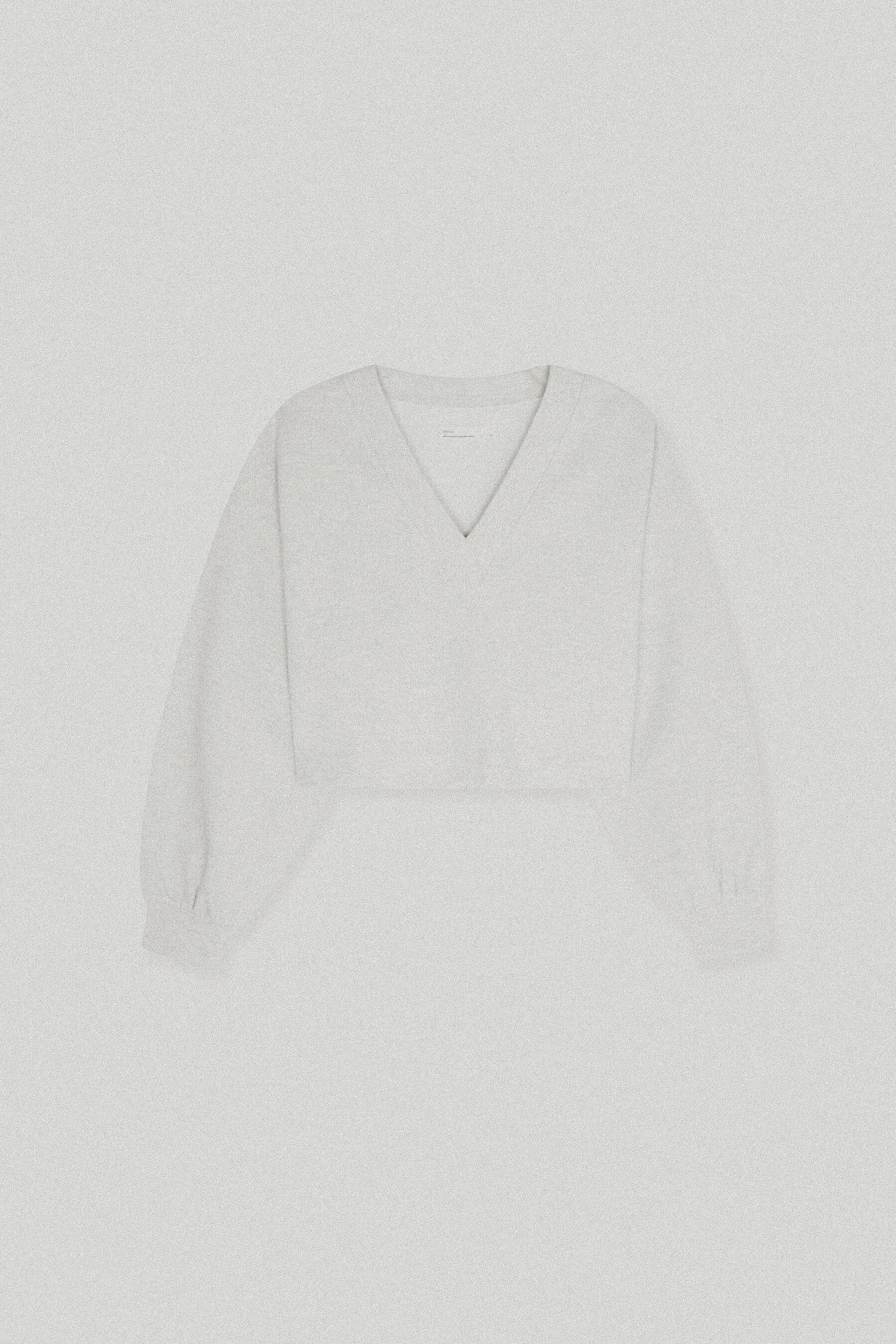 Cloud V-Neck Sweater in Fog