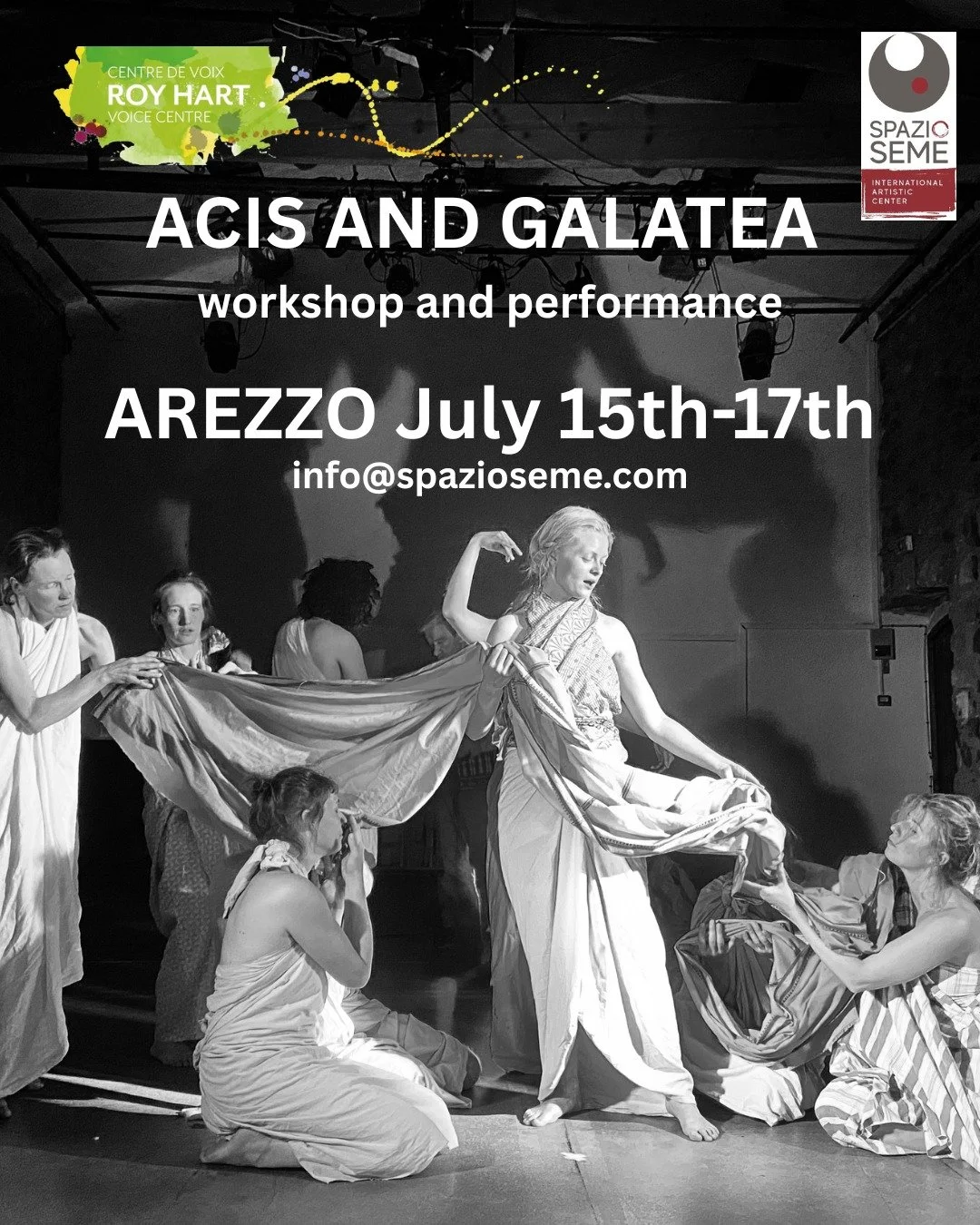 WORKSHOP THIS SUMMER in AREZZO

15-16-17 &ndash; July 2026 &ndash; Spazio Seme (Arezzo, Tuscany) &ndash; IT
with Ian Magilton, Sa&scaron;o Vollmeier, and the cast of Acis and Galatea. 

a part of Opera Seme Festival IV Edition 

https://www.spaziosem