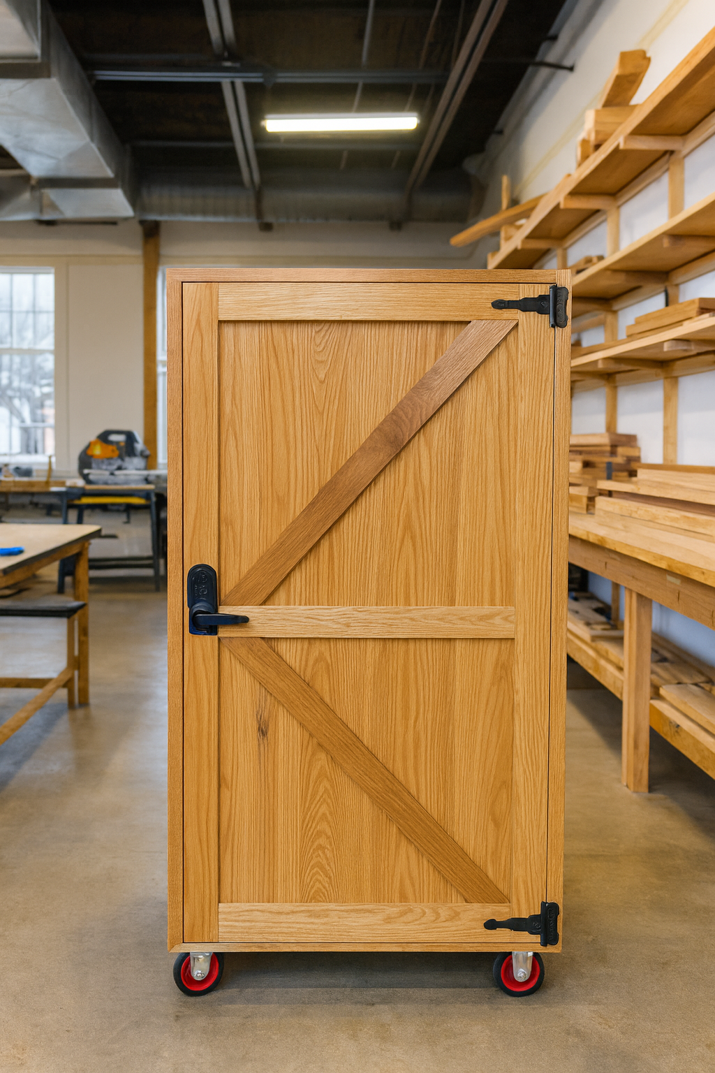 Custom Tack Locker | Handcrafted Solid Wood Equestrian Storage