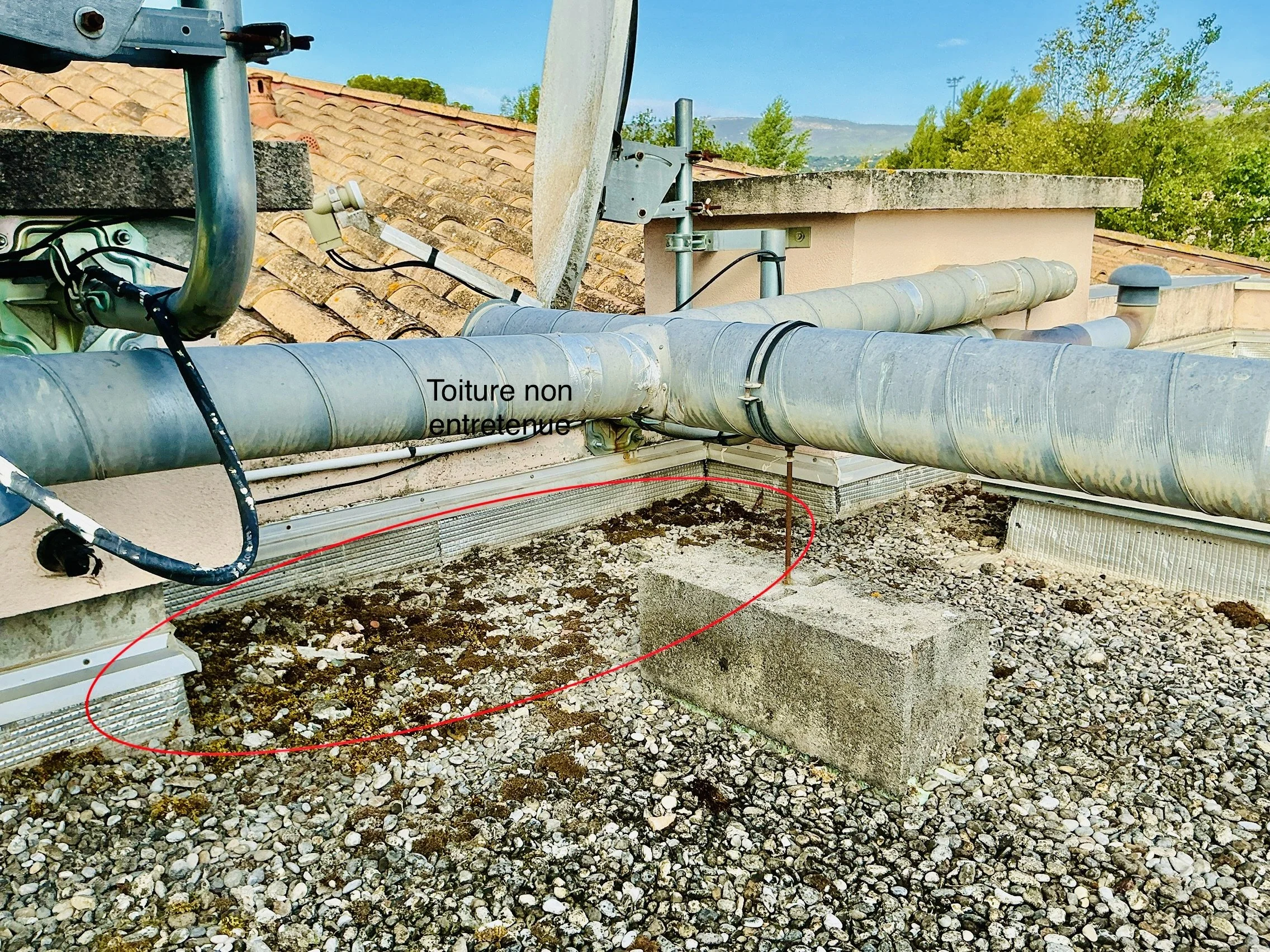 Recherche de fuites par fumigène | Detection de fuite d'eau sur toiture 