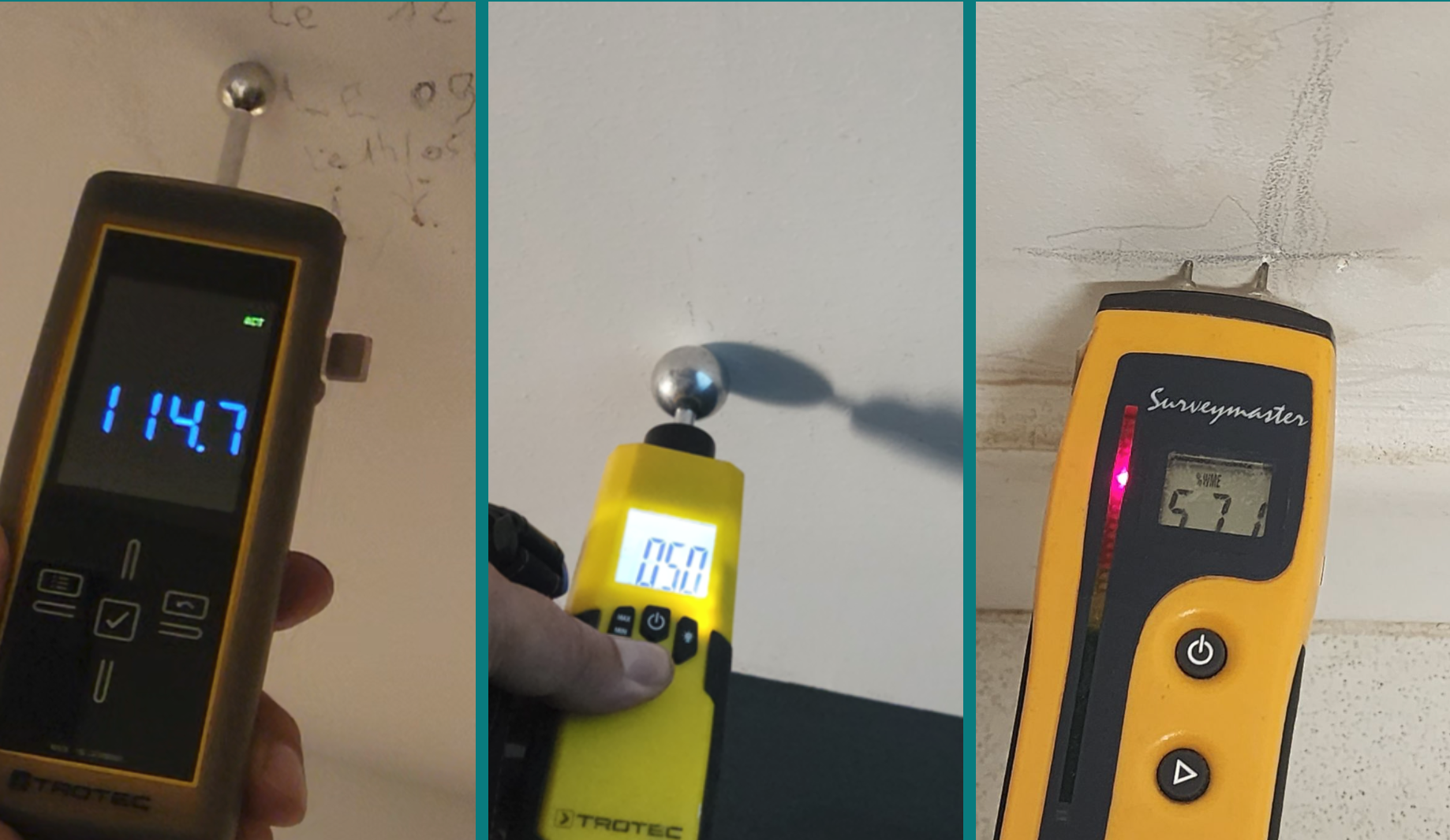 Les testeurs d'humidité RMS - Recherches de fuites 