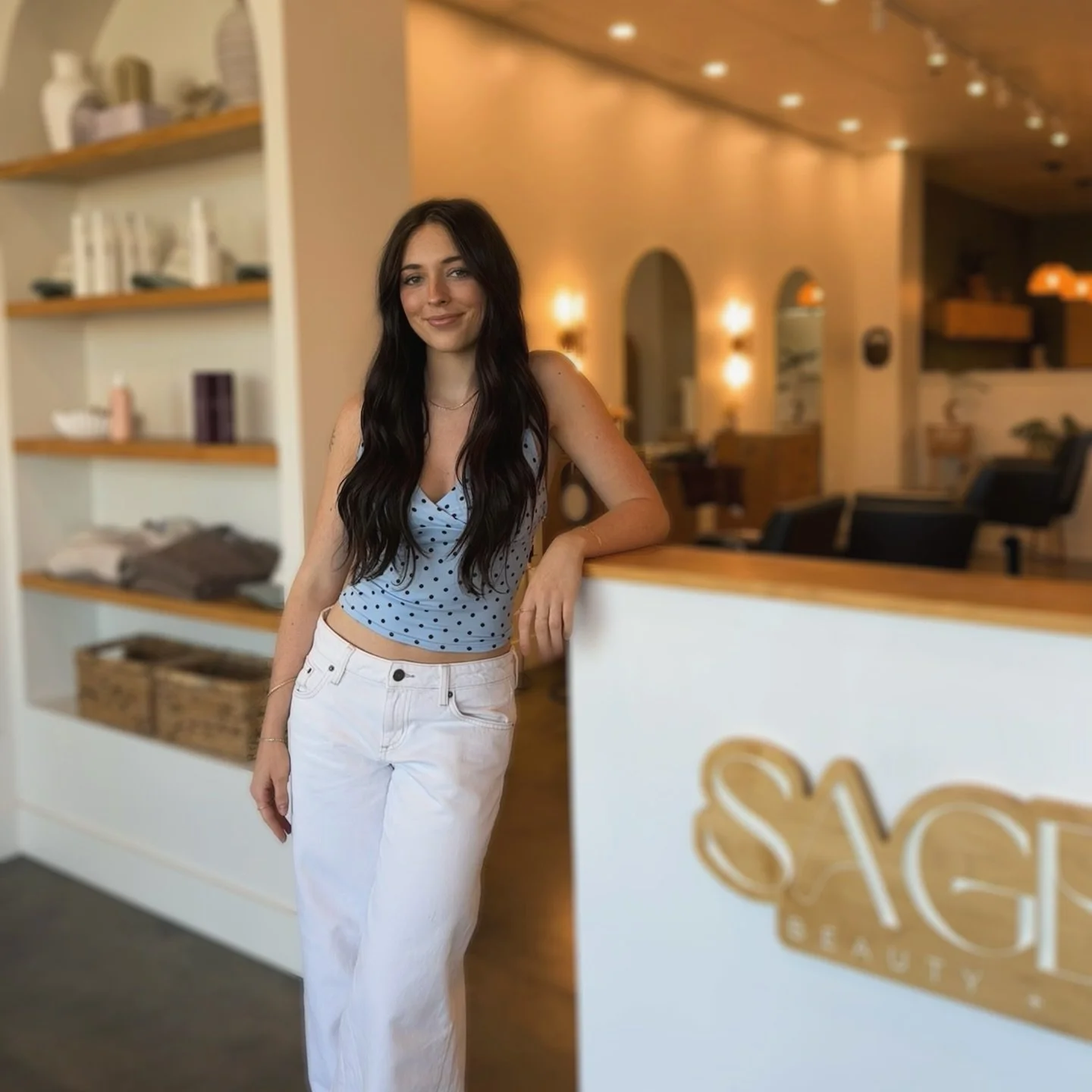 Meet Lily &mdash; the newest stylist to join our team at Sagewood.

You&rsquo;ll find her in the salon on Wednesdays + Thursdays, bringing a welcoming energy and a love for effortless, lived-in beauty.

Behind the chair, Lily loves creating soft long
