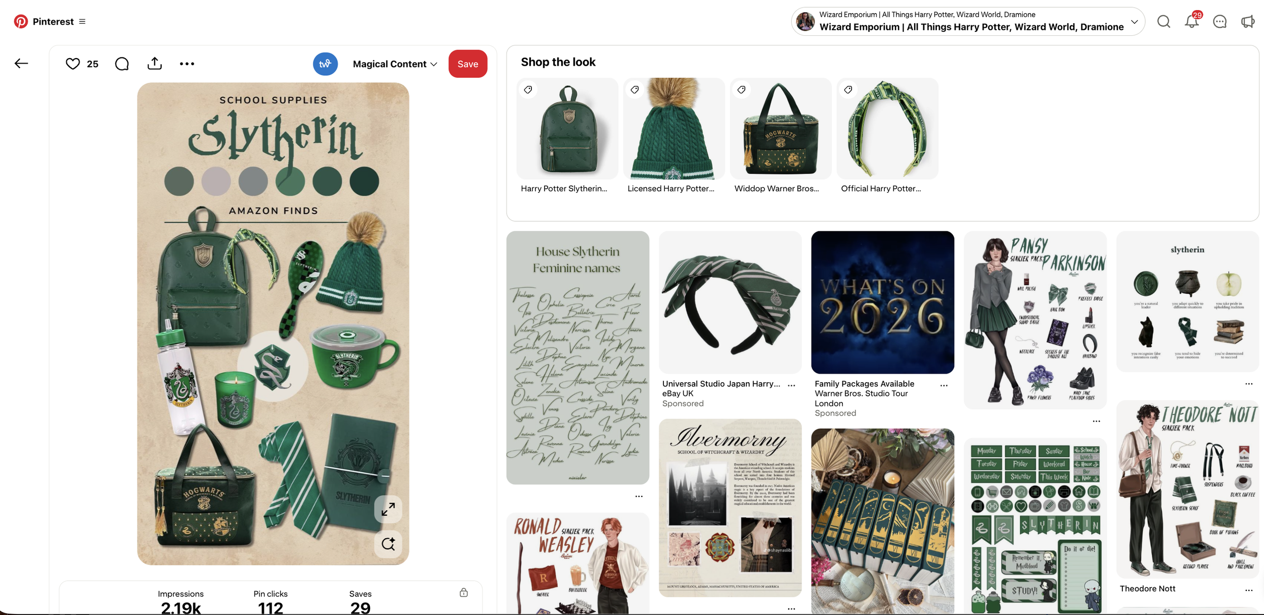 Example of how to put amazon affiliate links on pinterest