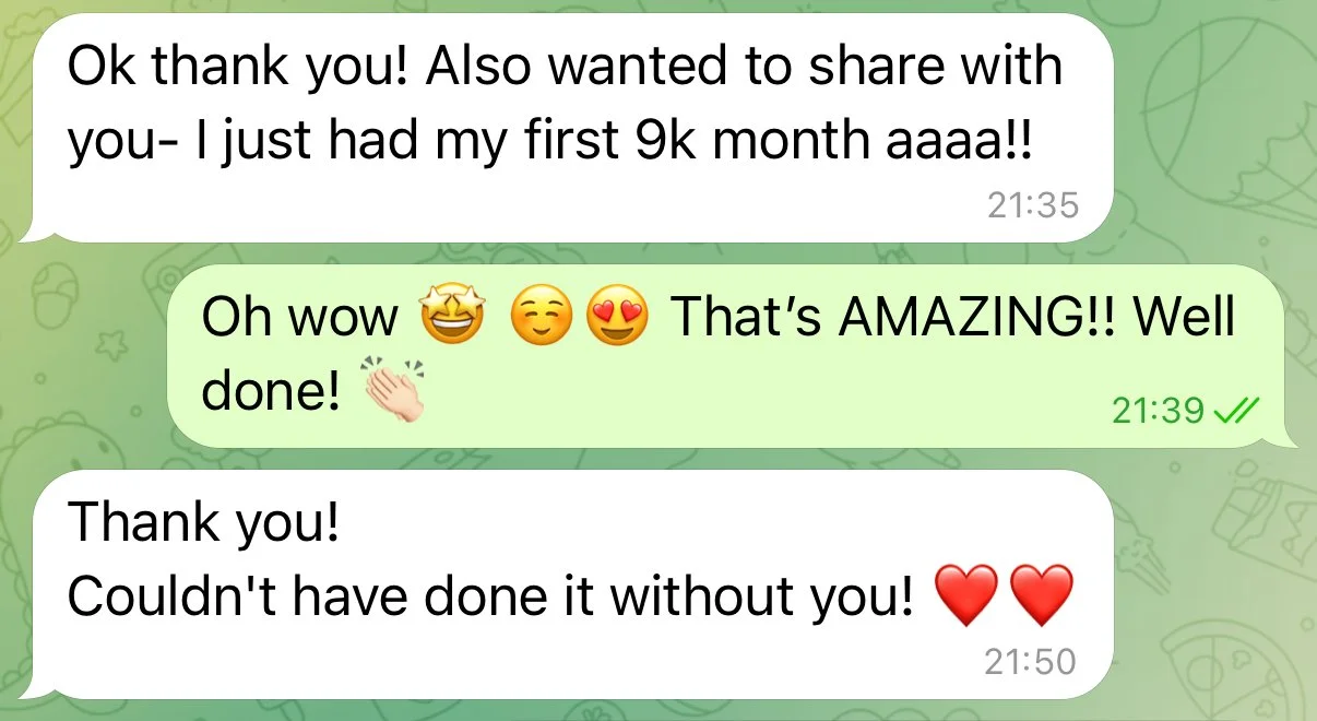 pinterest manager course testimonial